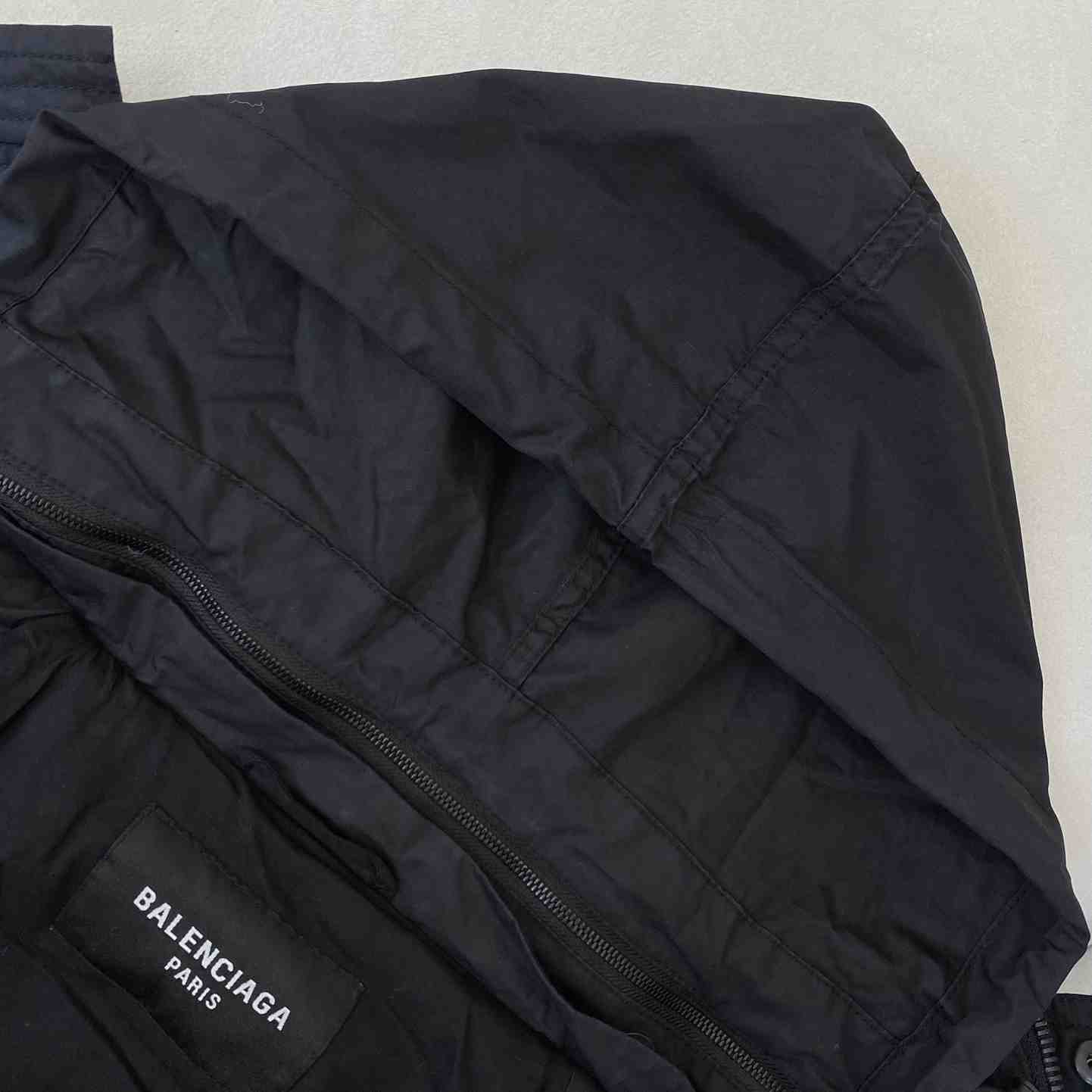 Balenciaga Logo-print Hooded Padded Jacket - FashionPlug