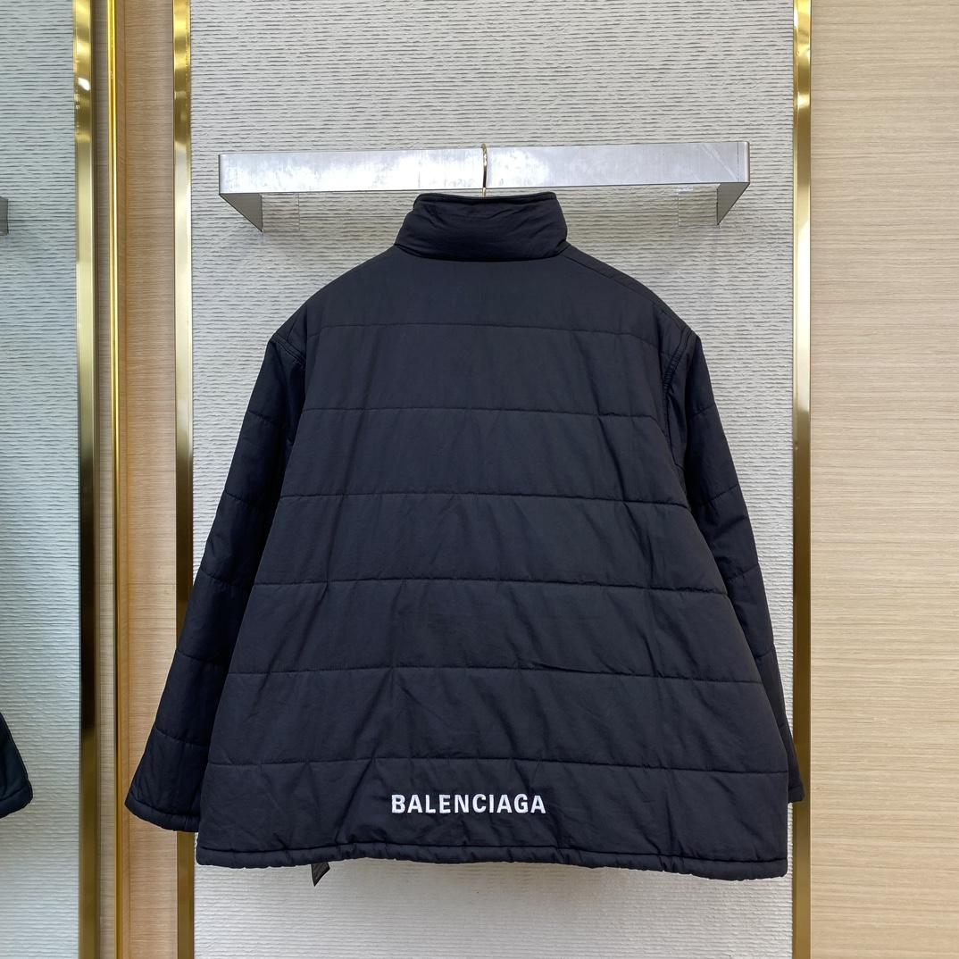 Balenciaga Logo-print Hooded Padded Jacket - FashionPlug
