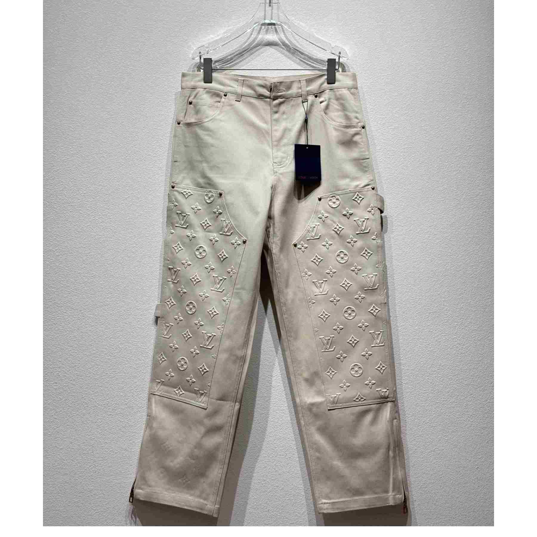 Louis Vuitton Monogram Denim Pants - FashionPlug