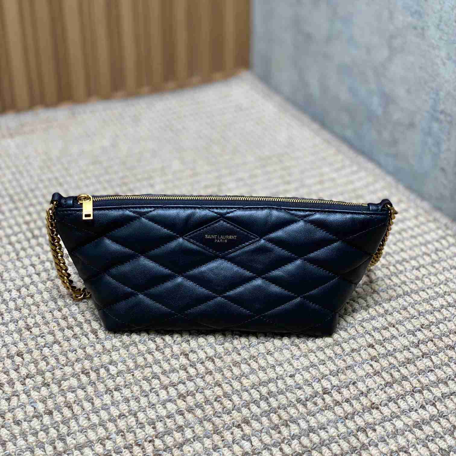 Saint Laurent Mini Bag In Quilted Lambskin - FashionPlug