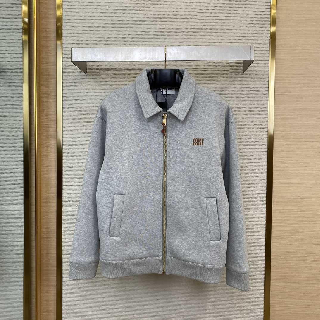 Miu Miu Jersey Blouson Jacket - FashionPlug