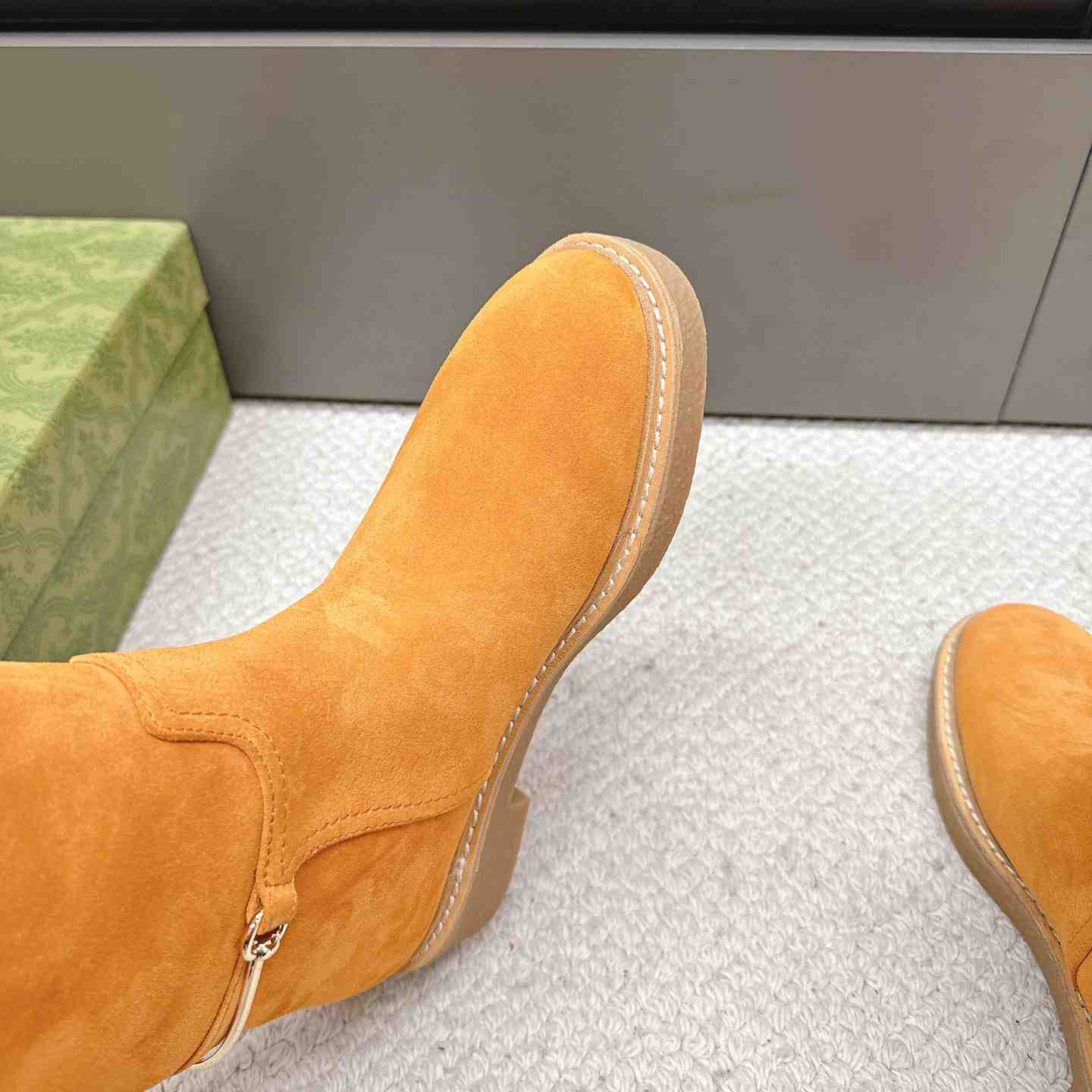 Gucci Women's Slim Horsebit Boot - FashionPlug