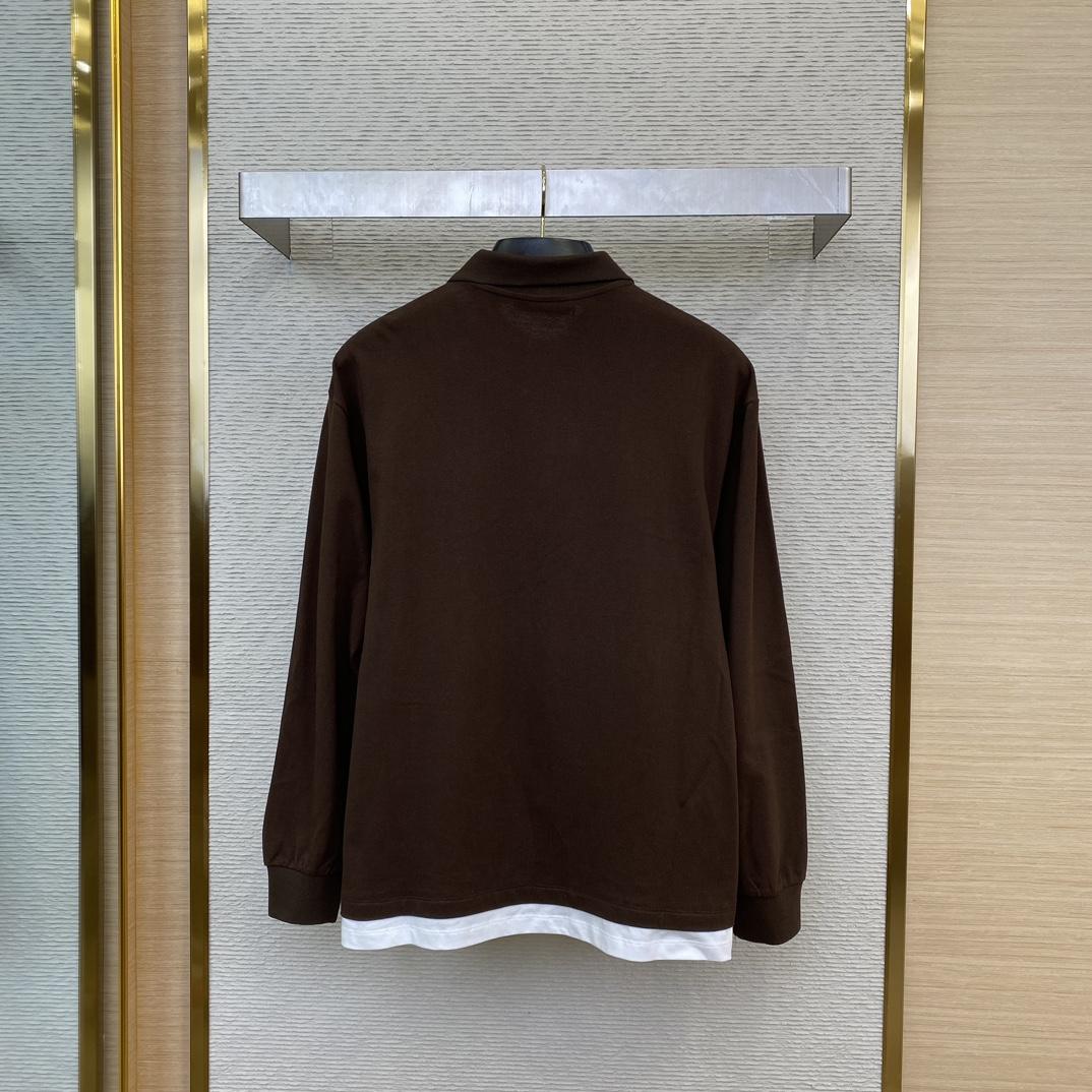 Miu Miu Piqué and Jersey Polo Shirt - FashionPlug