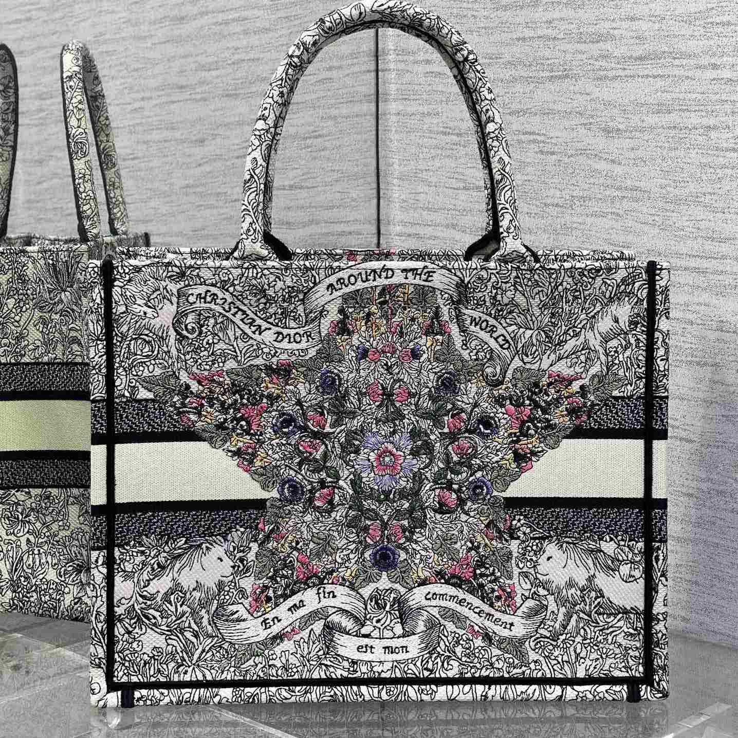 Dior Medium Dior Book Tote    - FashionPlug