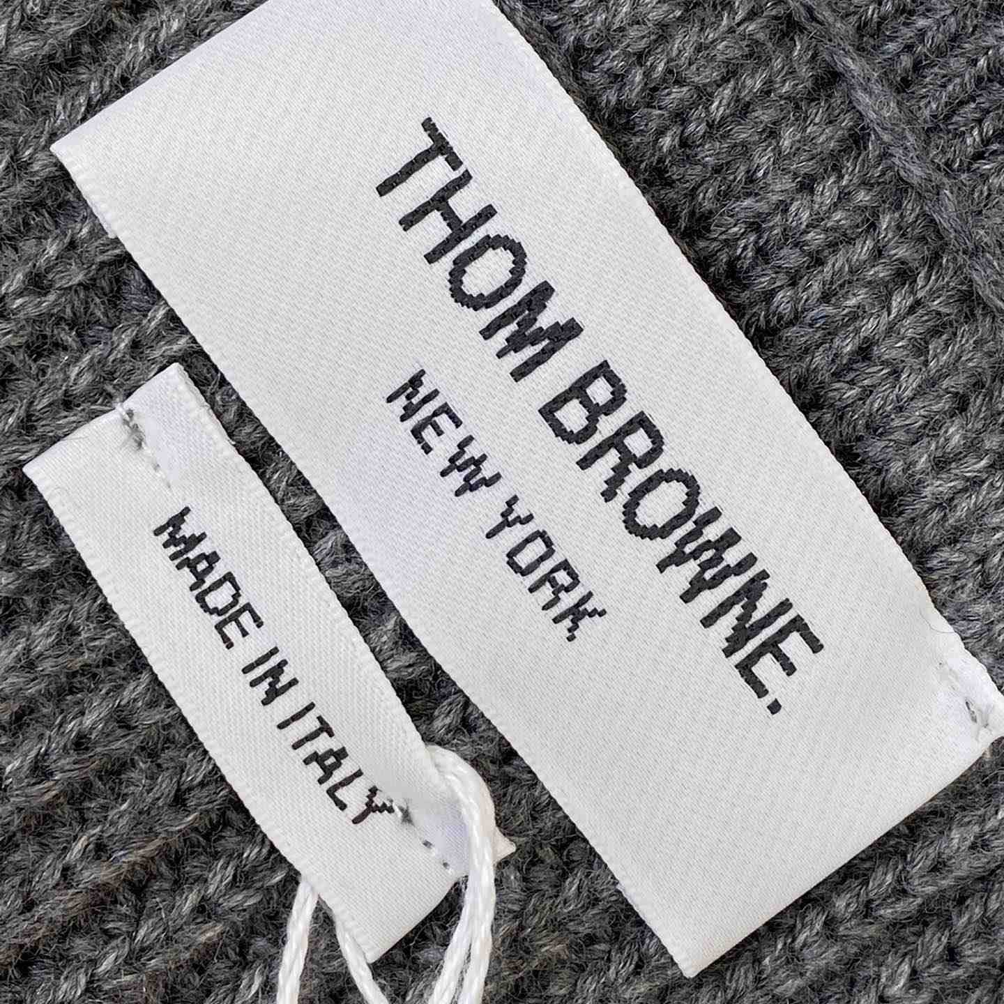Thom Browne Fun-Mix Boiled Wool Stripe Workman's Jacket - FashionPlug