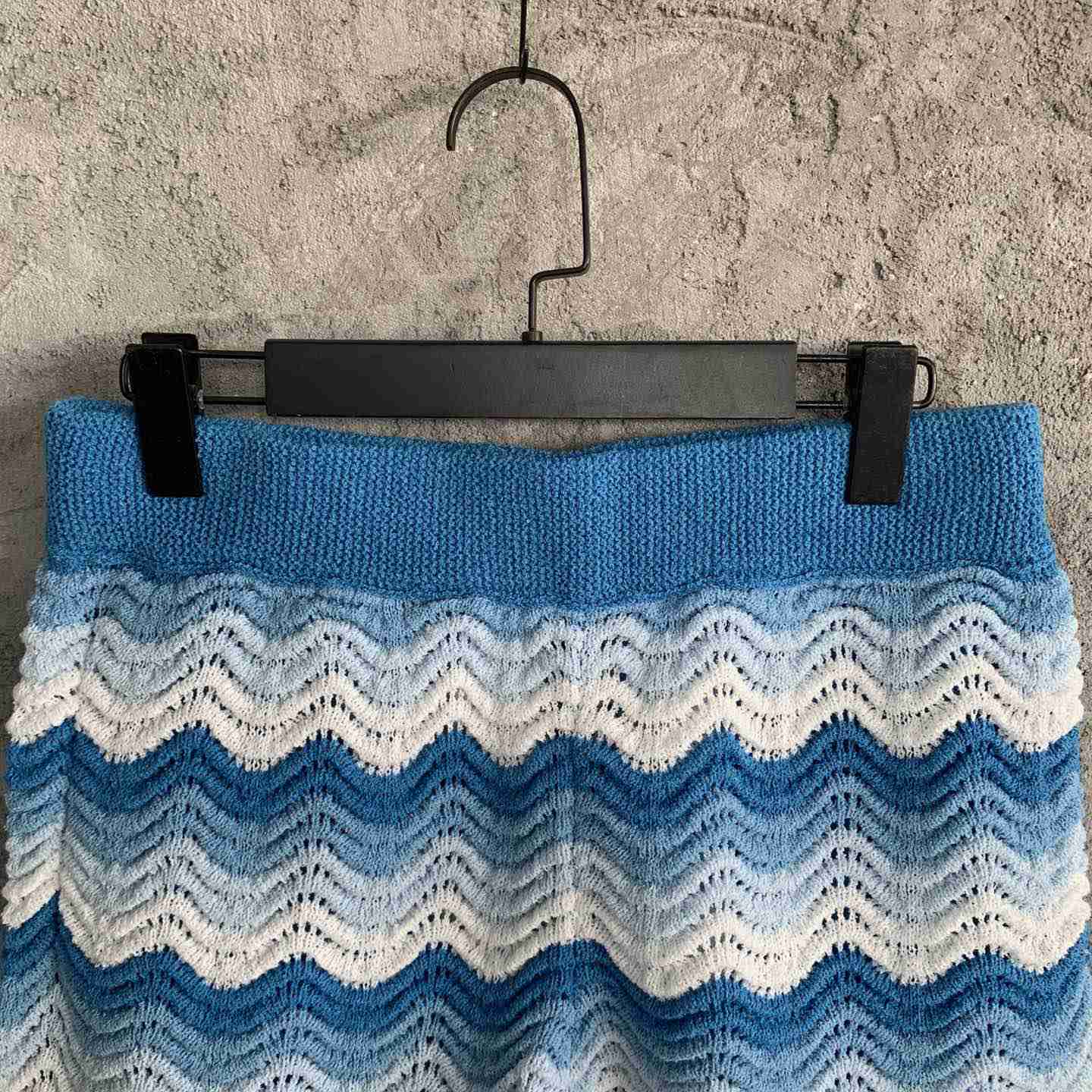 Casablanca Blue Wavy Shorts - FashionPlug