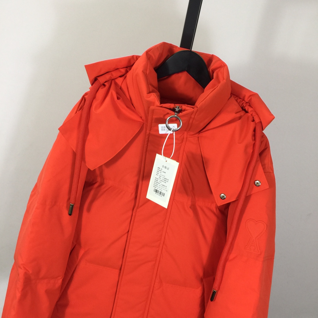 Ami De Coeur Patch Down Jacket - FashionPlug