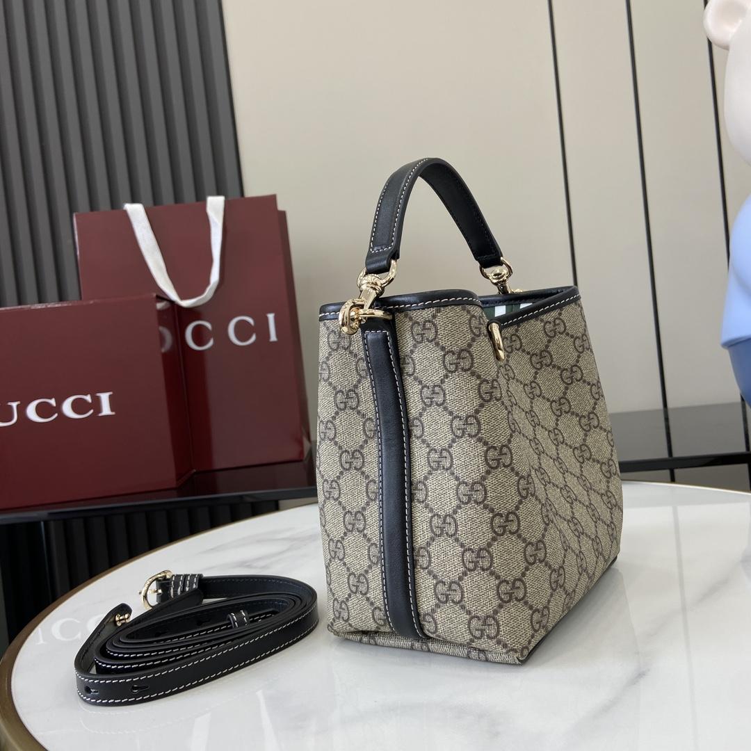 Gucci GG Emblem Mini Shoulder Bag  - FashionPlug