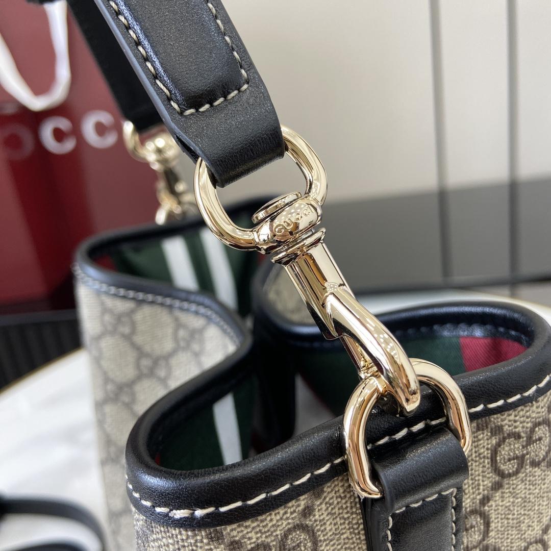 Gucci GG Emblem Mini Shoulder Bag  - FashionPlug
