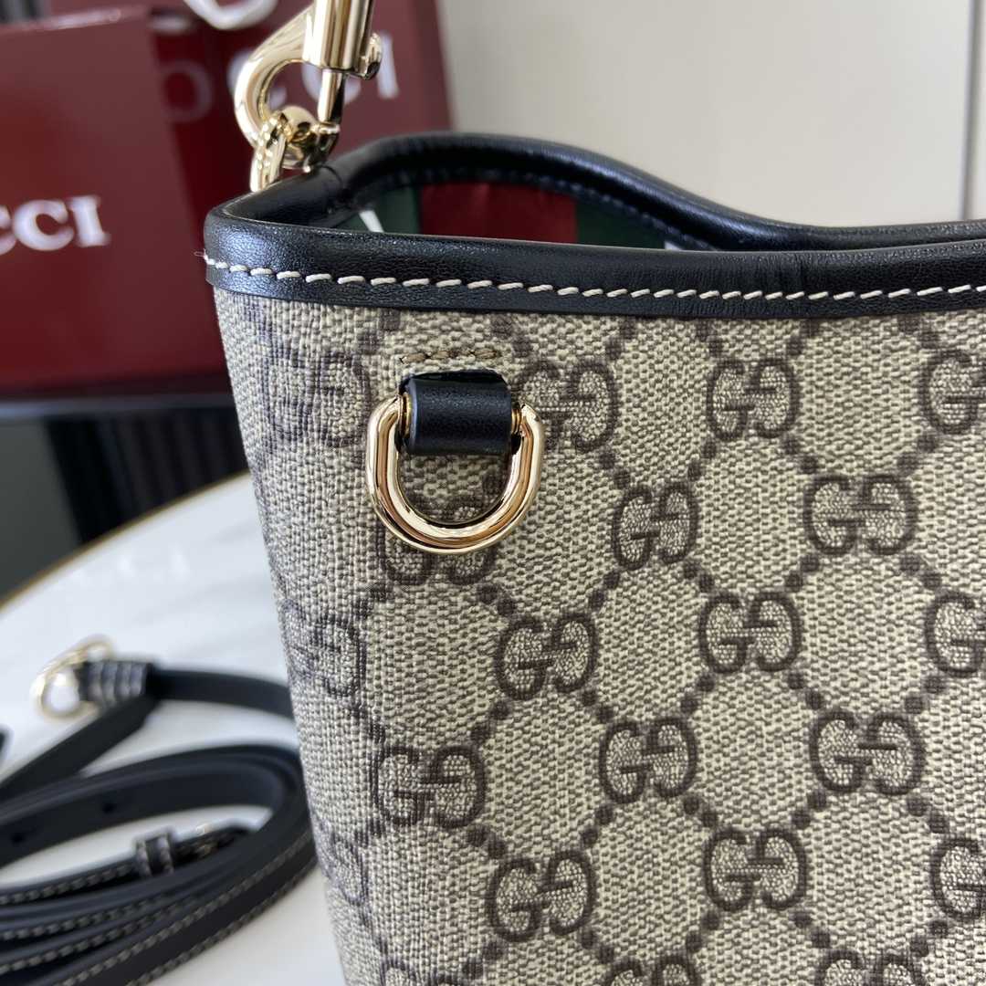 Gucci GG Emblem Mini Shoulder Bag  - FashionPlug