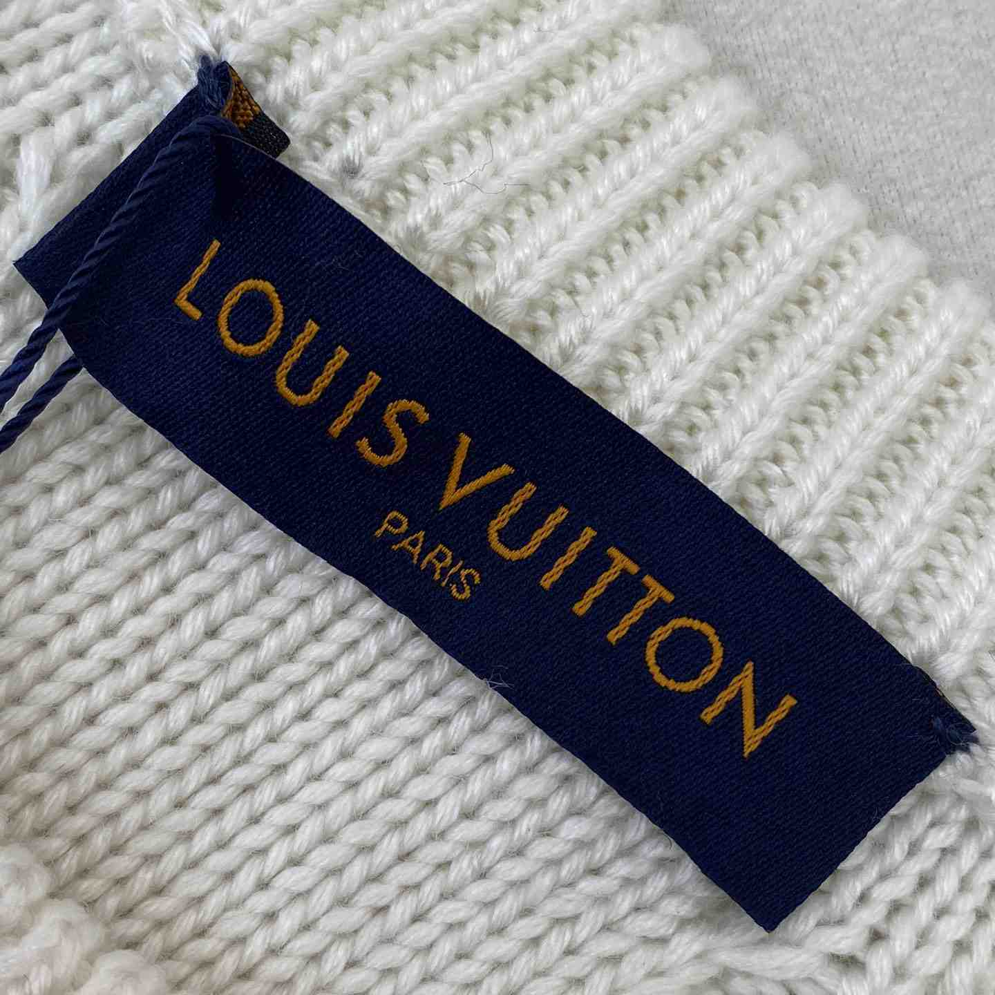 Louis Vuitton Embellished Cable Knit Wool Blend Pullover   - FashionPlug