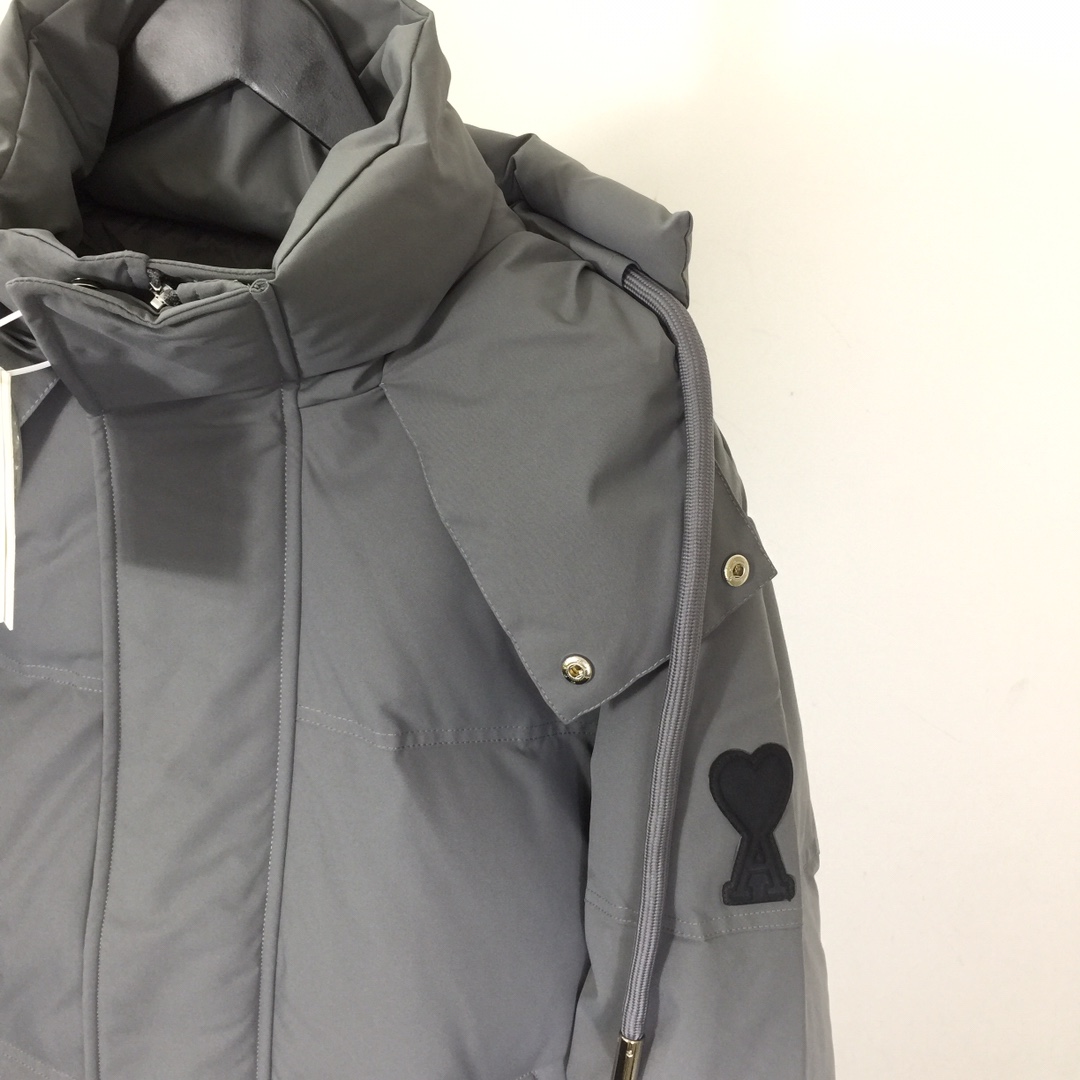 Ami De Coeur Patch Down Jacket - FashionPlug