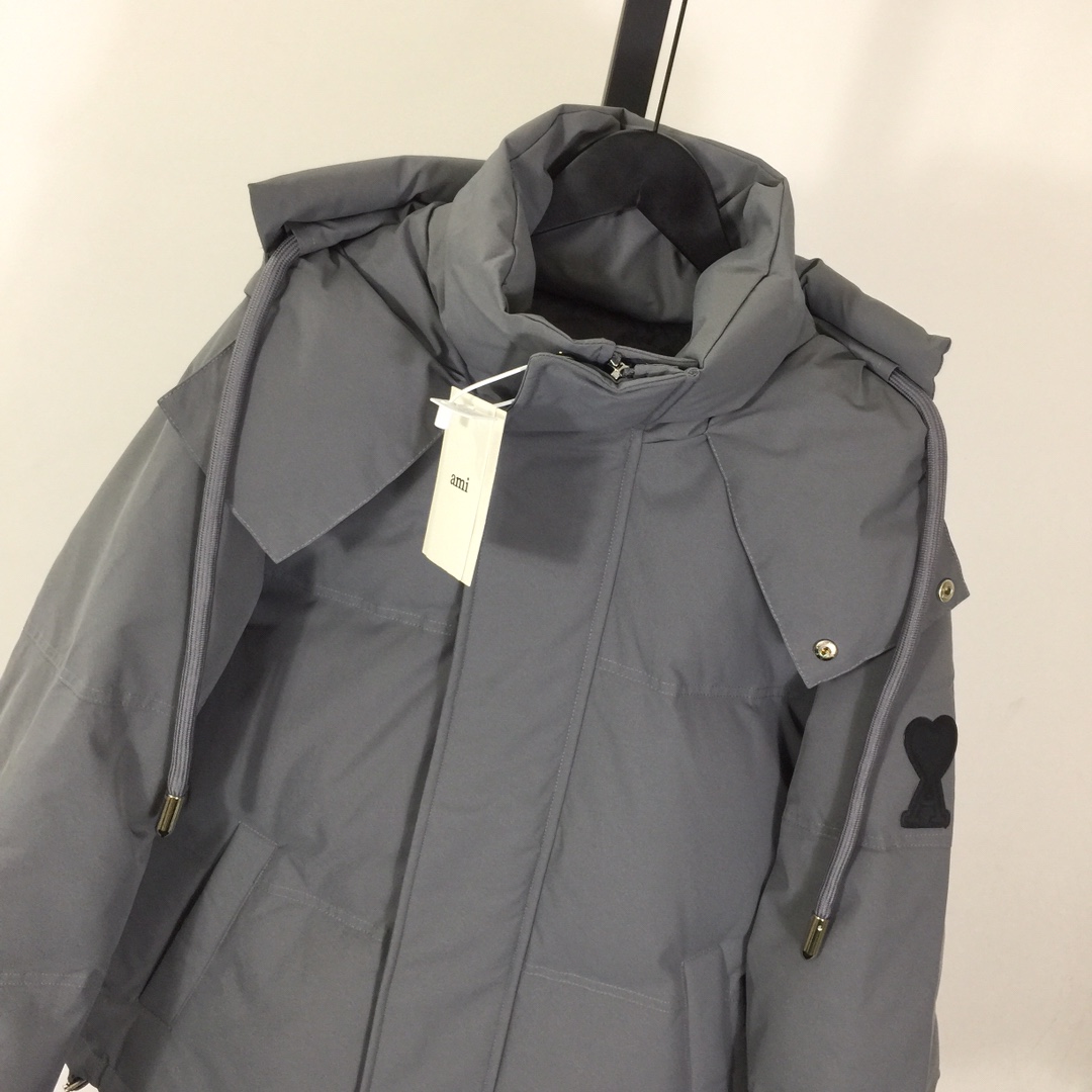 Ami De Coeur Patch Down Jacket - FashionPlug