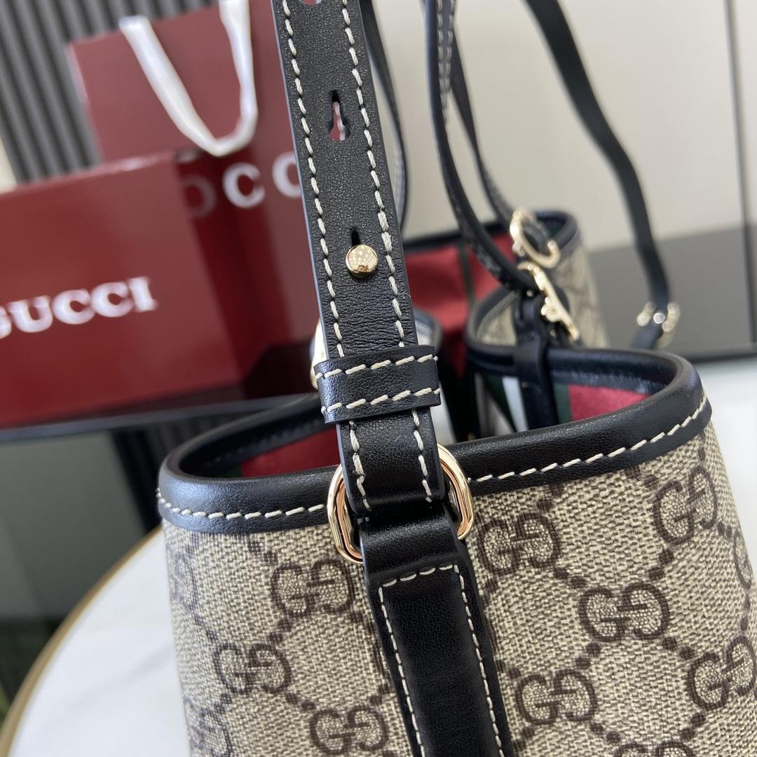 Gucci GG Emblem Small Tote Bag - FashionPlug