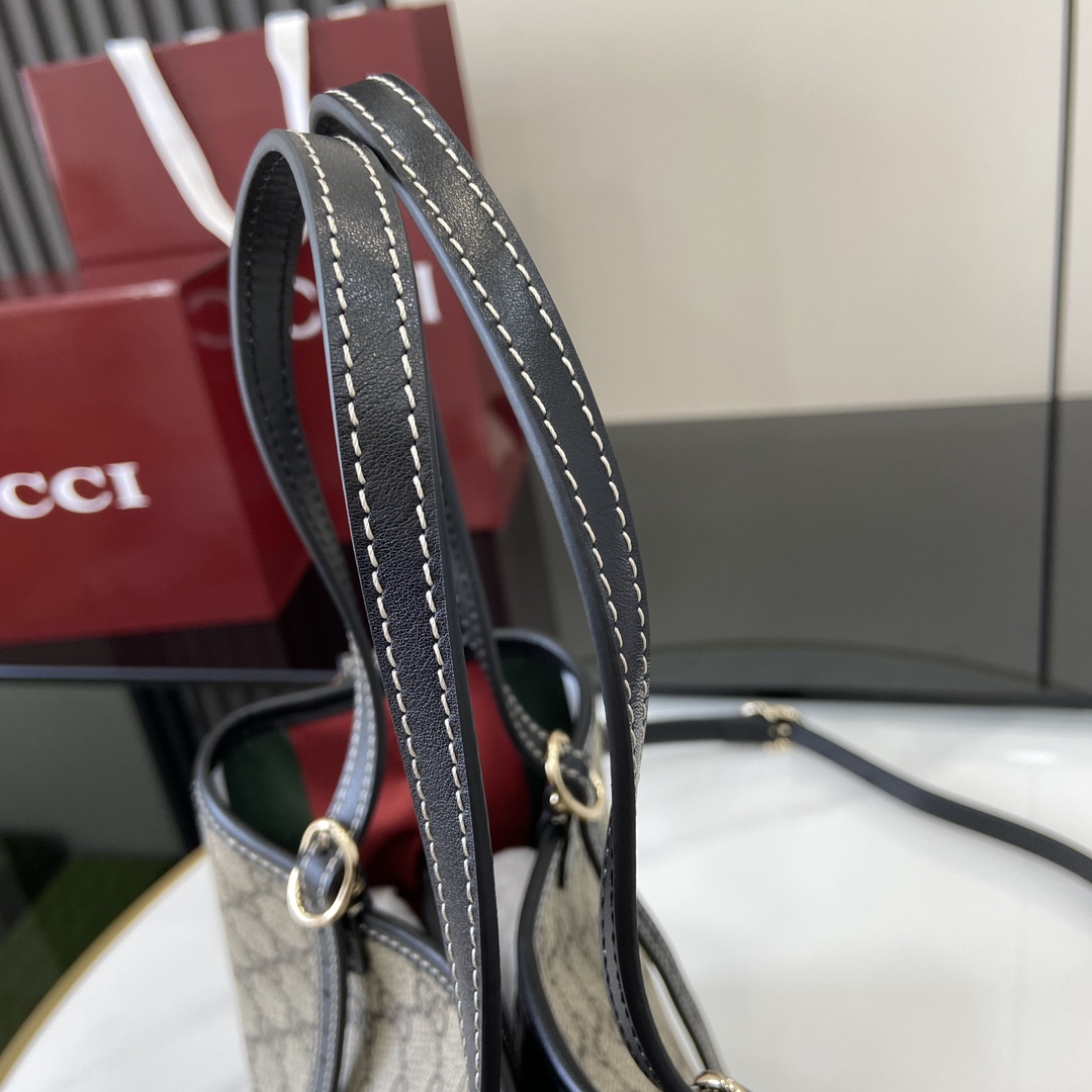 Gucci GG Emblem Small Tote Bag - FashionPlug