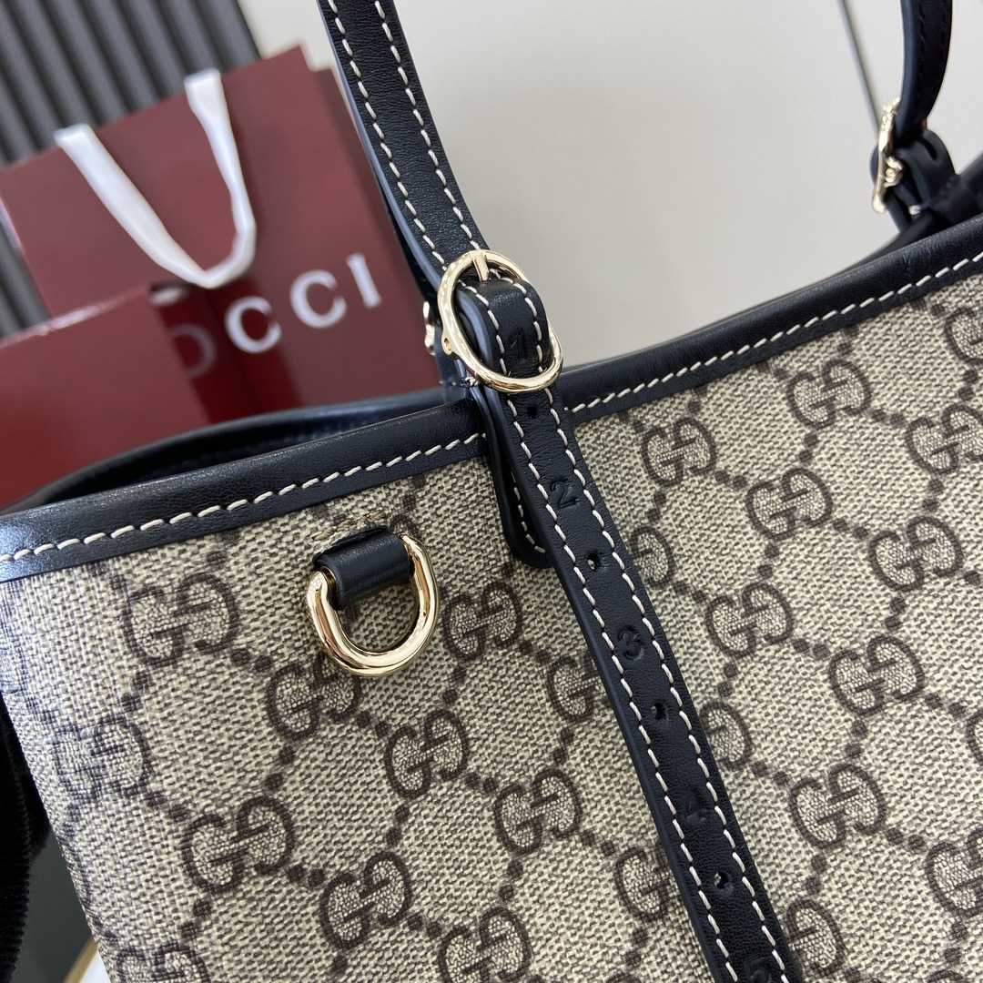 Gucci GG Emblem Small Tote Bag - FashionPlug