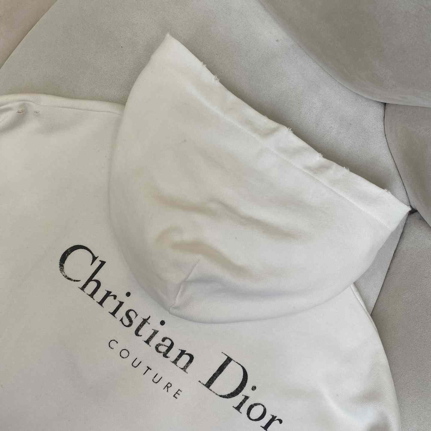 Christian Dior Couture Hooded Lined Sweatshirt  - FashionPlug