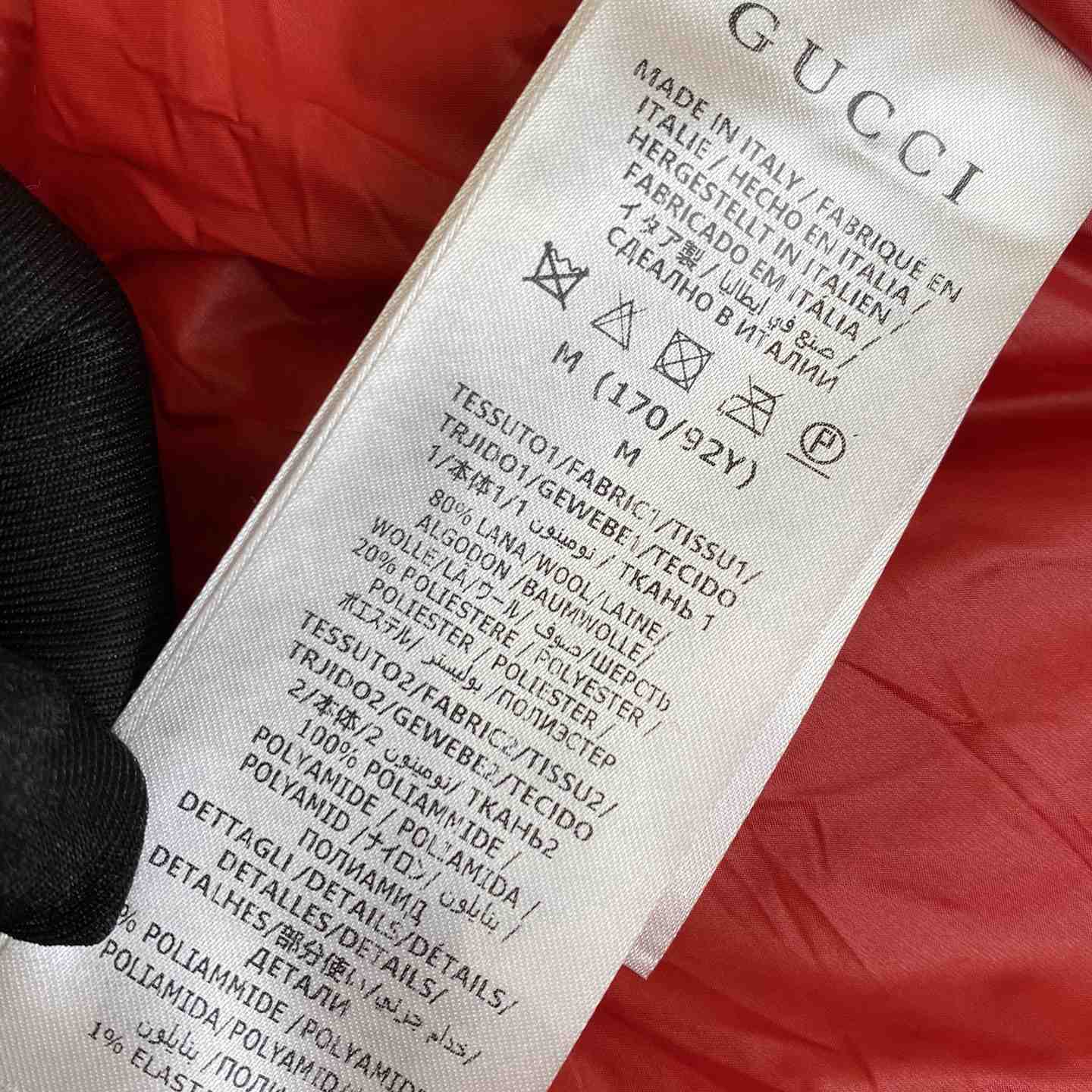 Gucci GG Wool Fleece Jacquard Zip Jacket - FashionPlug
