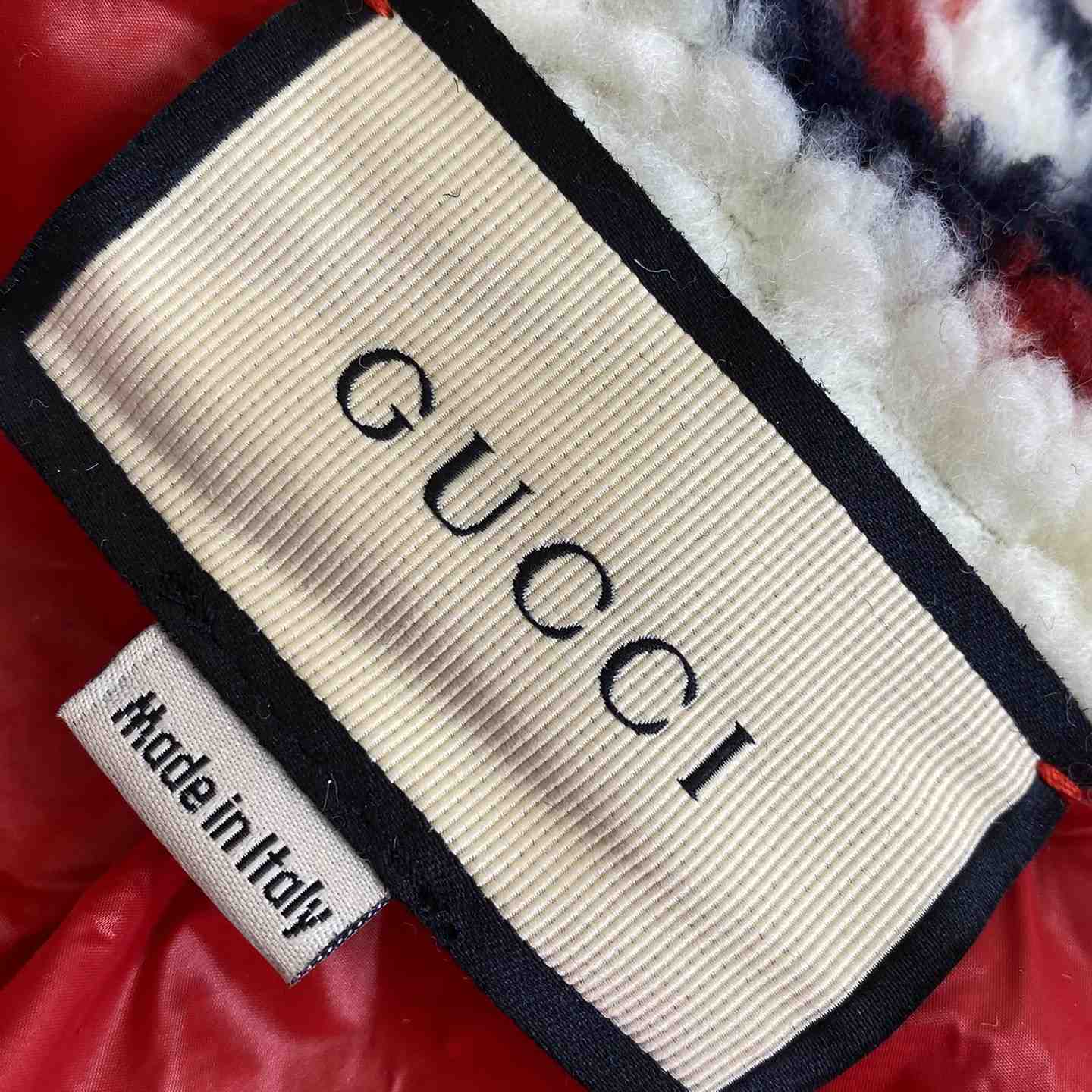 Gucci GG Wool Fleece Jacquard Zip Jacket - FashionPlug