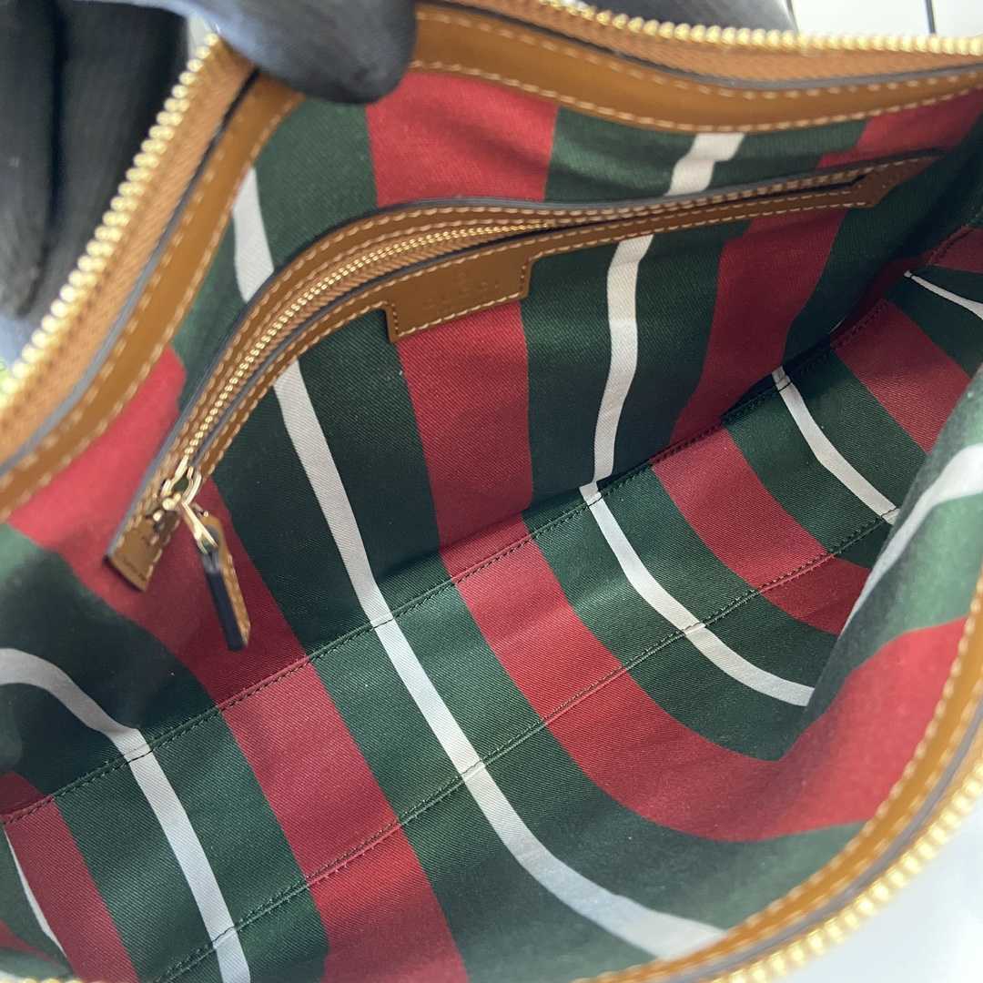 Gucci GG Emblem Large Shoulder Bag - FashionPlug