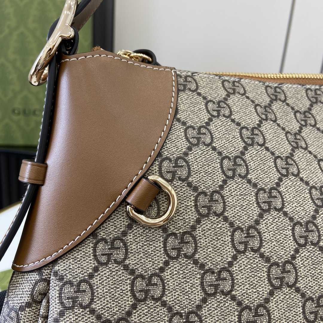Gucci GG Emblem Large Shoulder Bag - FashionPlug