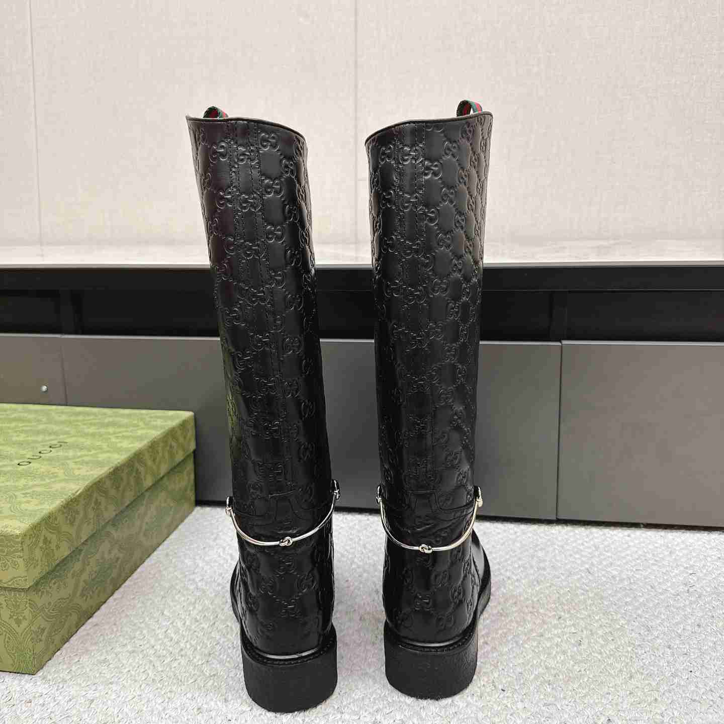 Gucci Women's Slim Horsebit Boot - FashionPlug