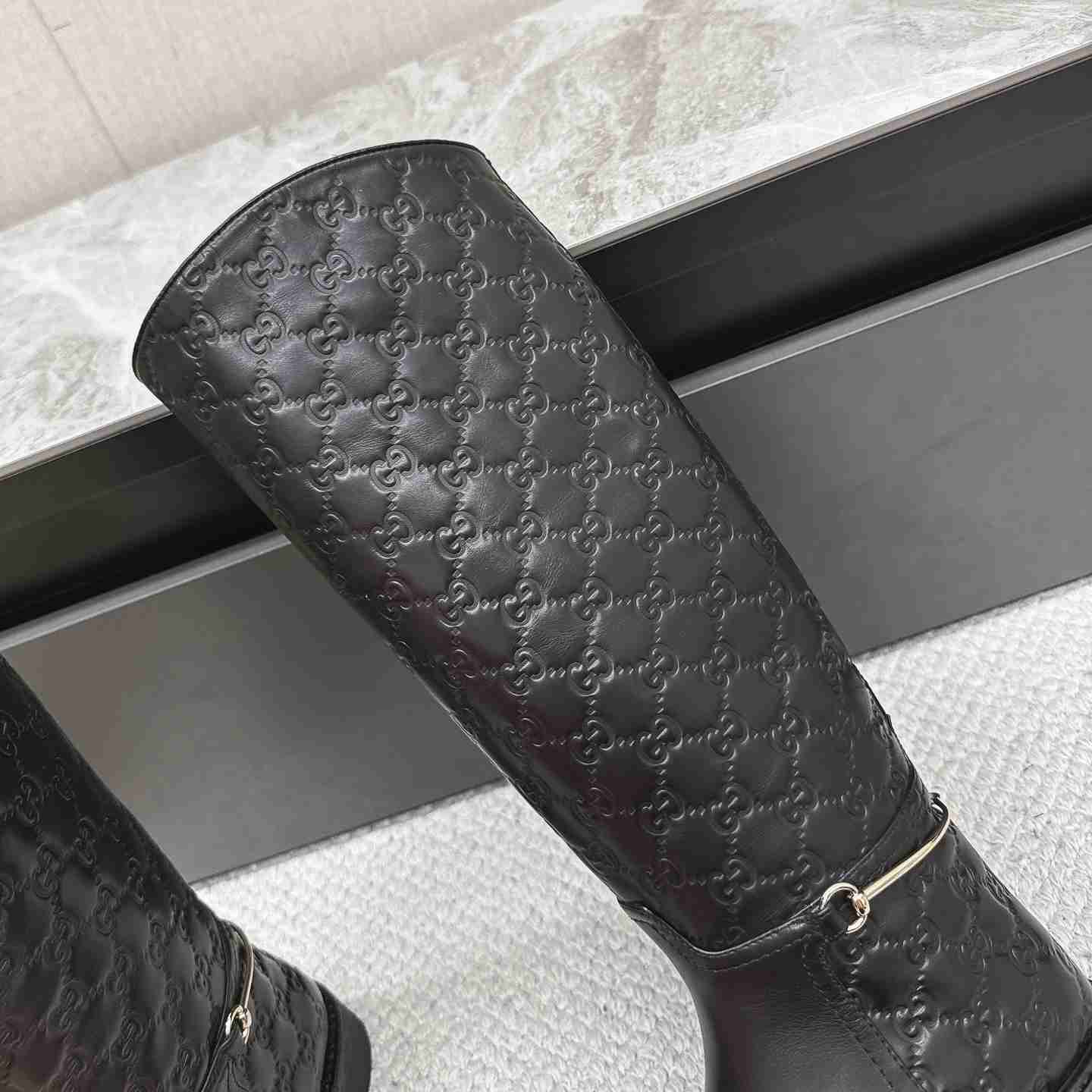 Gucci Women's Slim Horsebit Boot - FashionPlug