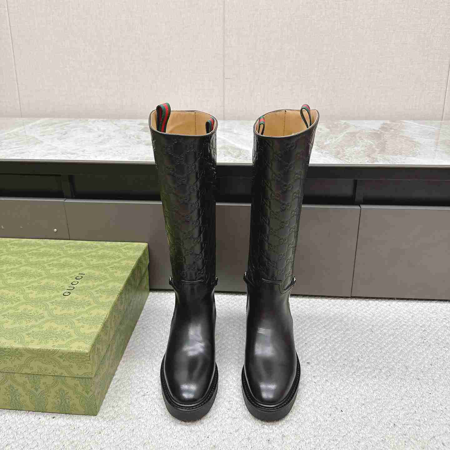 Gucci Women's Slim Horsebit Boot - FashionPlug