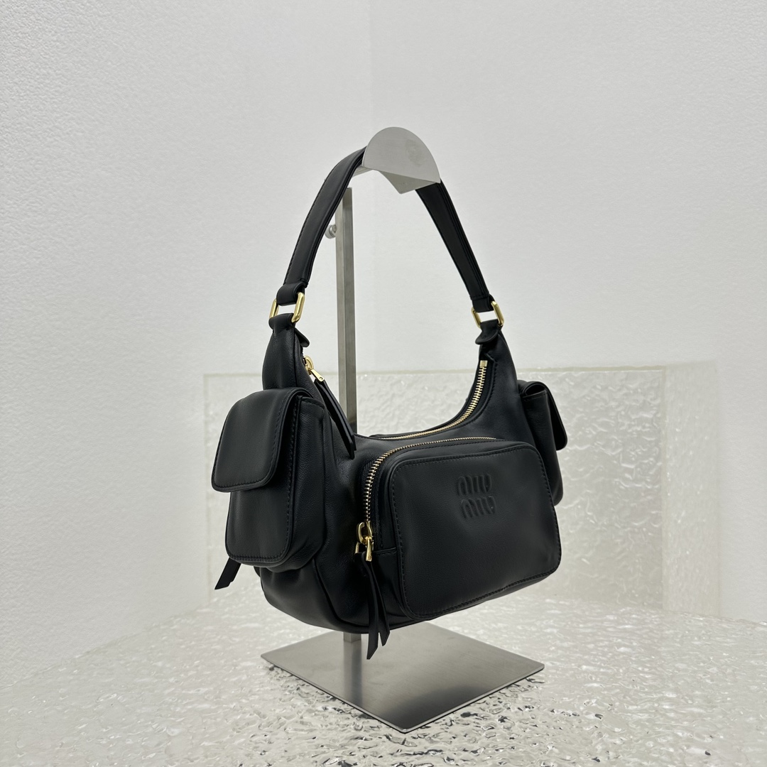Miu Miu Nappa Leather Pocket Bag (21-12-6cm) - FashionPlug