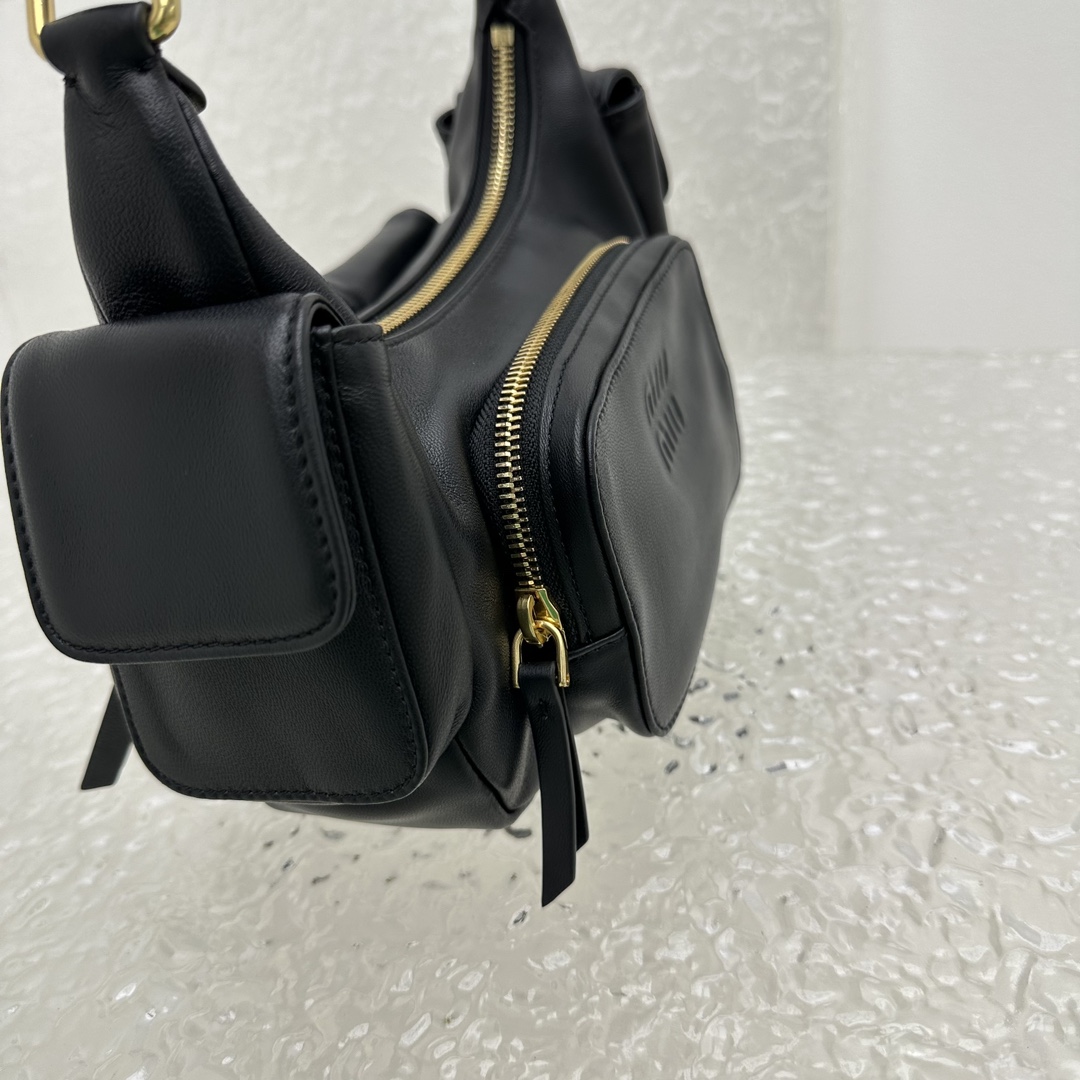 Miu Miu Nappa Leather Pocket Bag (21-12-6cm) - FashionPlug