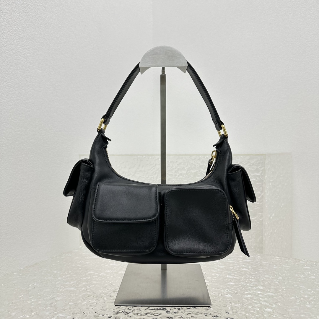 Miu Miu Nappa Leather Pocket Bag (21-12-6cm) - FashionPlug