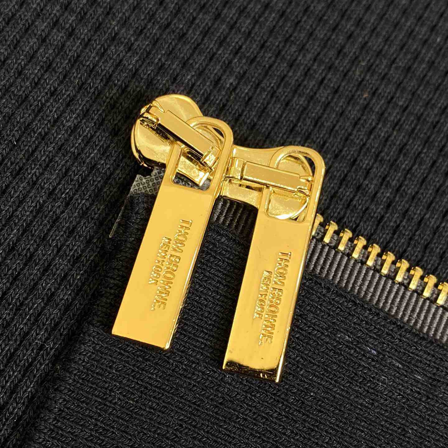 Thom Browne 4-Bar Zip-Up Cashmere Hoodie - FashionPlug
