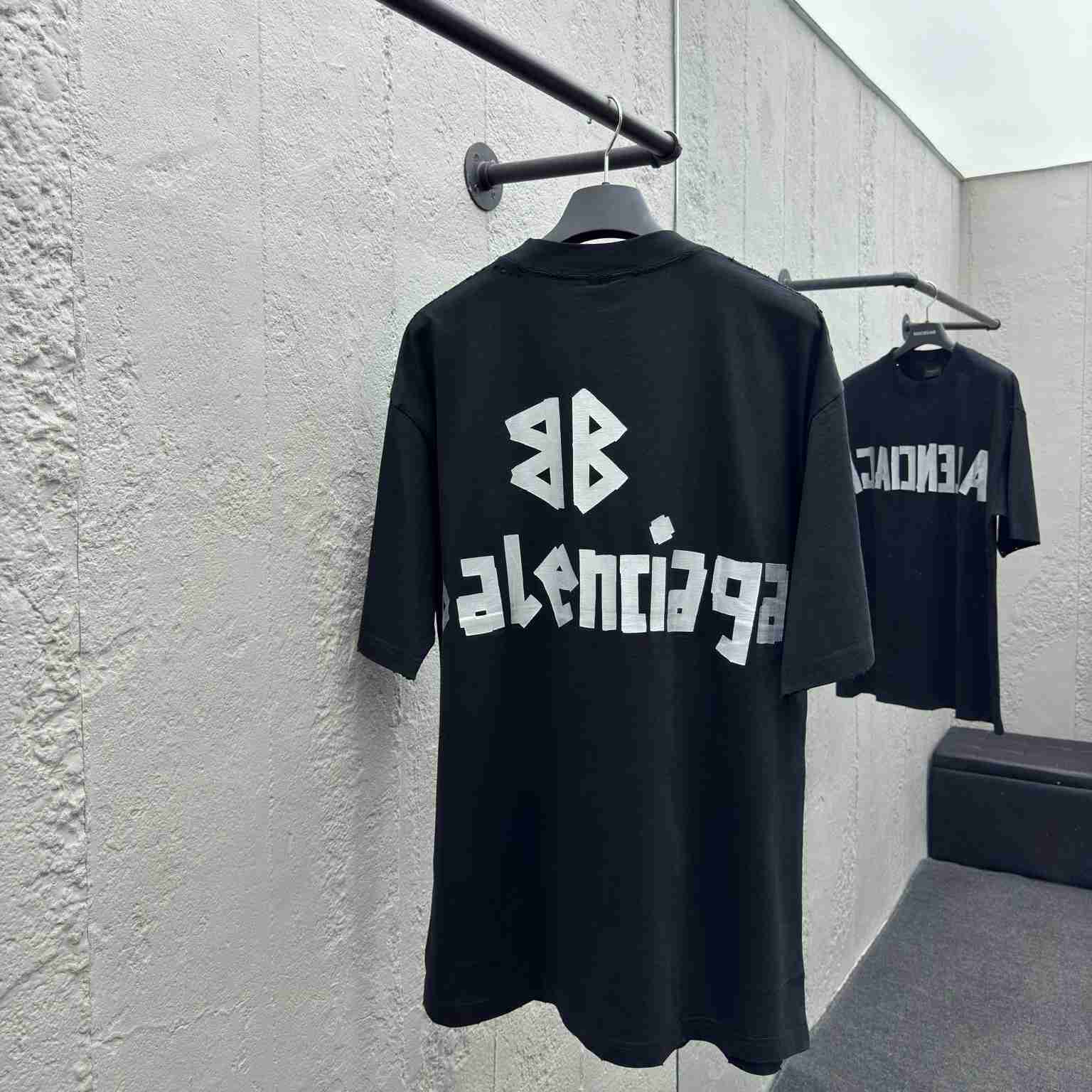 Balenciaga Tape Type T-Shirt  - FashionPlug