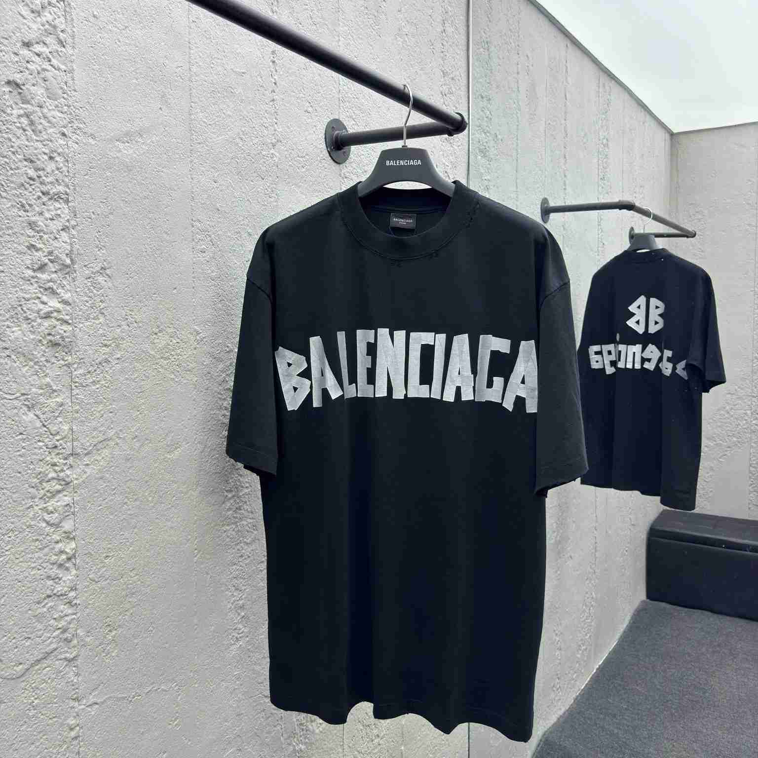 Balenciaga Tape Type T-Shirt  - FashionPlug
