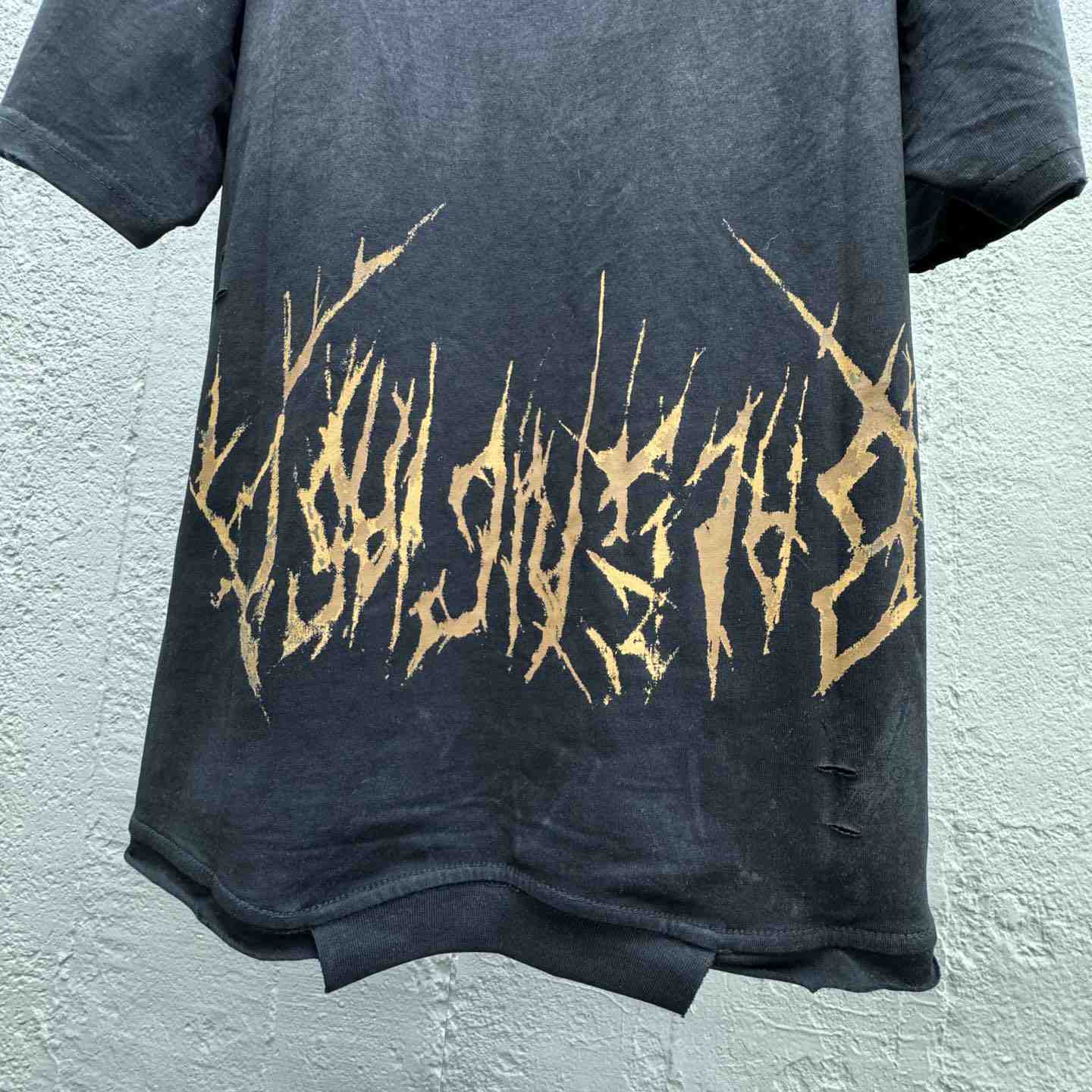 Balenciaga Paris Moon Upside Down T-Shirt Oversized In Black - FashionPlug