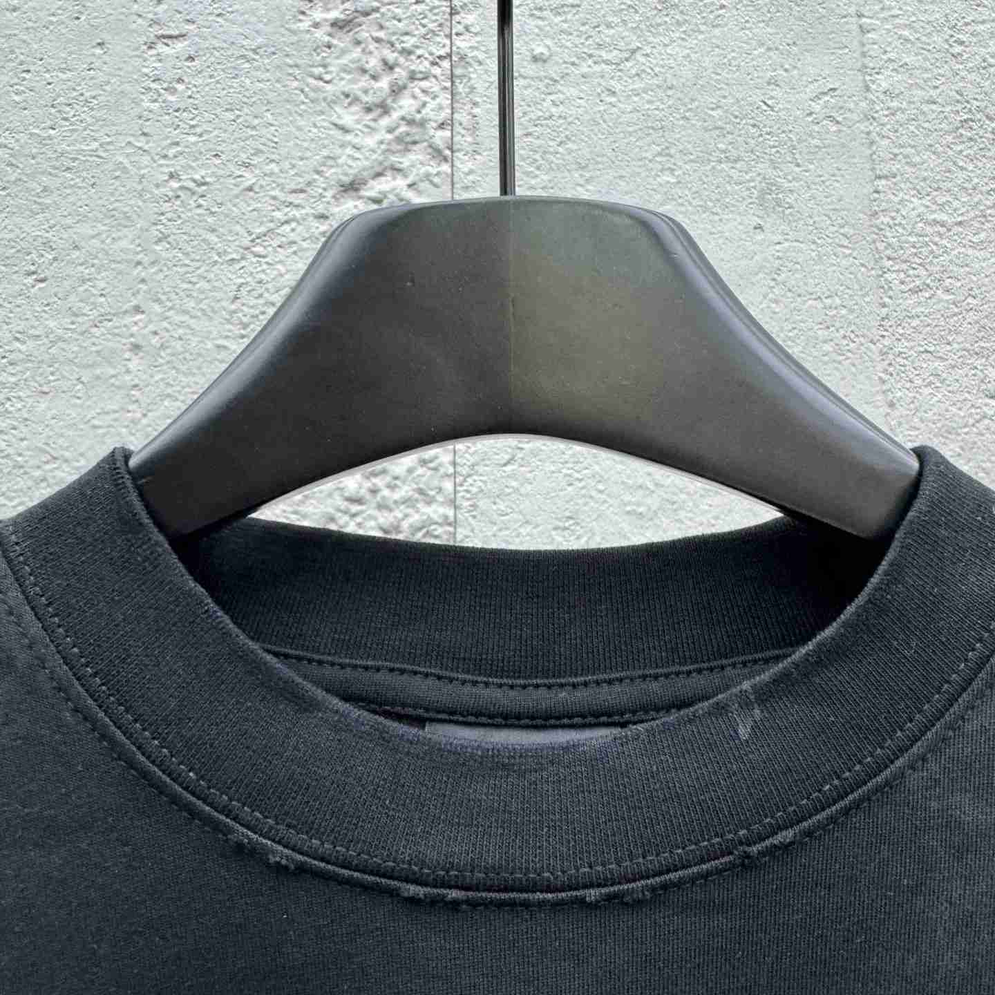 Balenciaga Paris Moon Upside Down T-Shirt Oversized In Black - FashionPlug