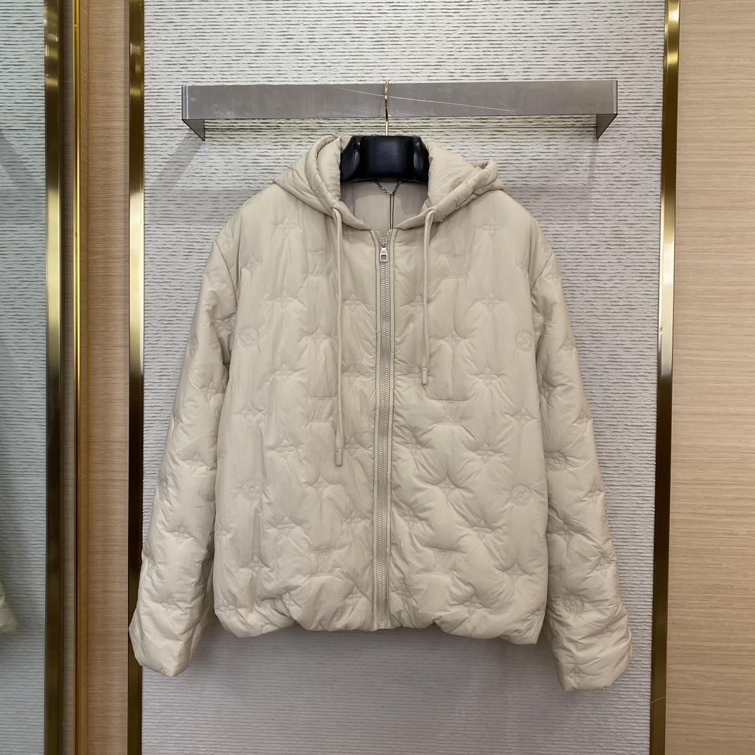 Louis Vuitton Monogram Quilted Nylon Hooded Blouson   1AFYAE - FashionPlug