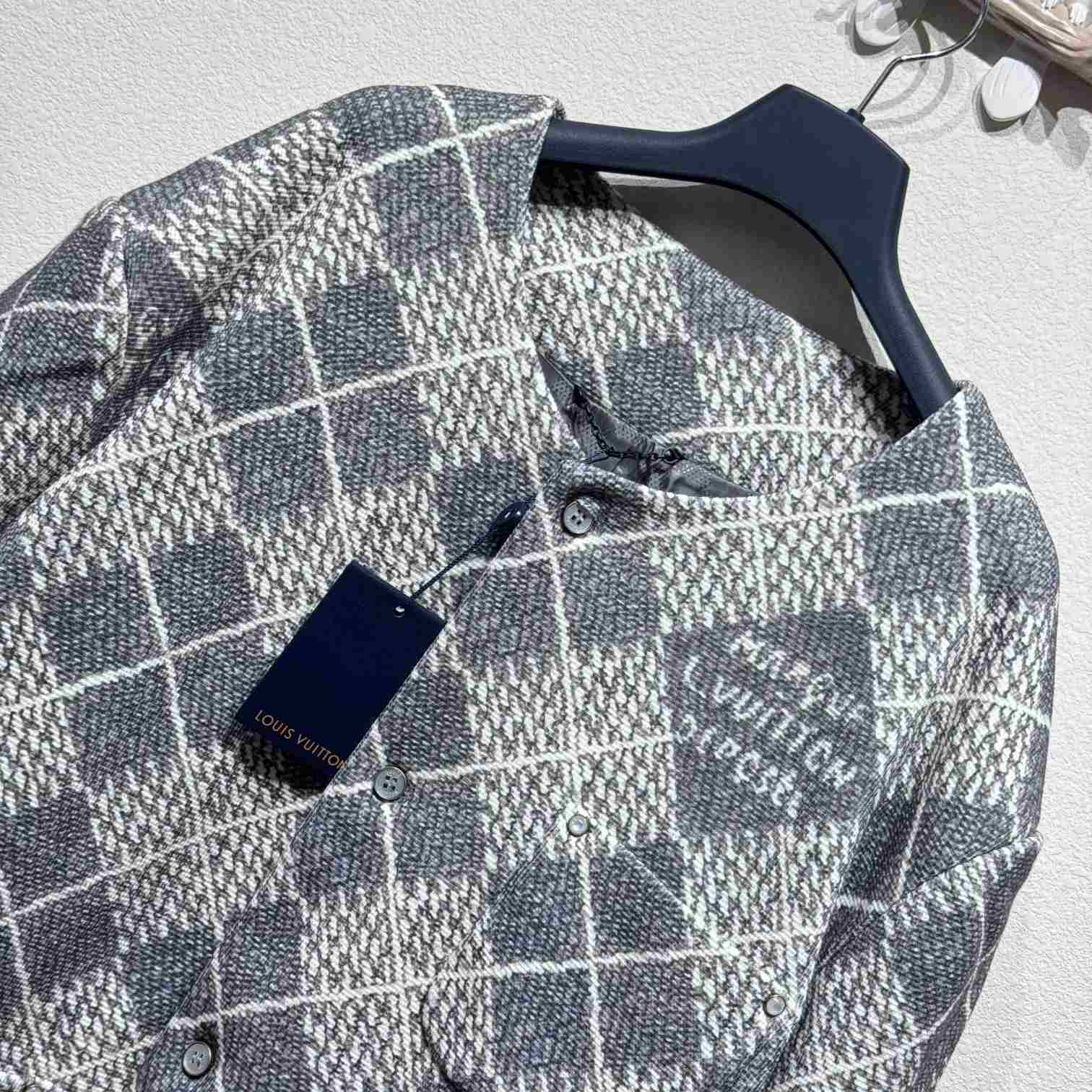 Louis Vuitton Chic Collarless Wool Jacket   1AGIZY - FashionPlug