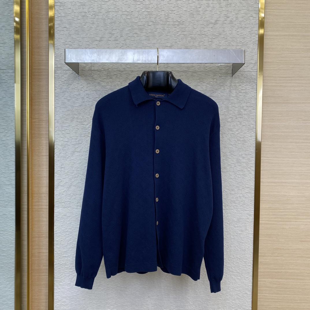 Louis Vuitton Monogram Pointelle Cotton Overshirt - FashionPlug