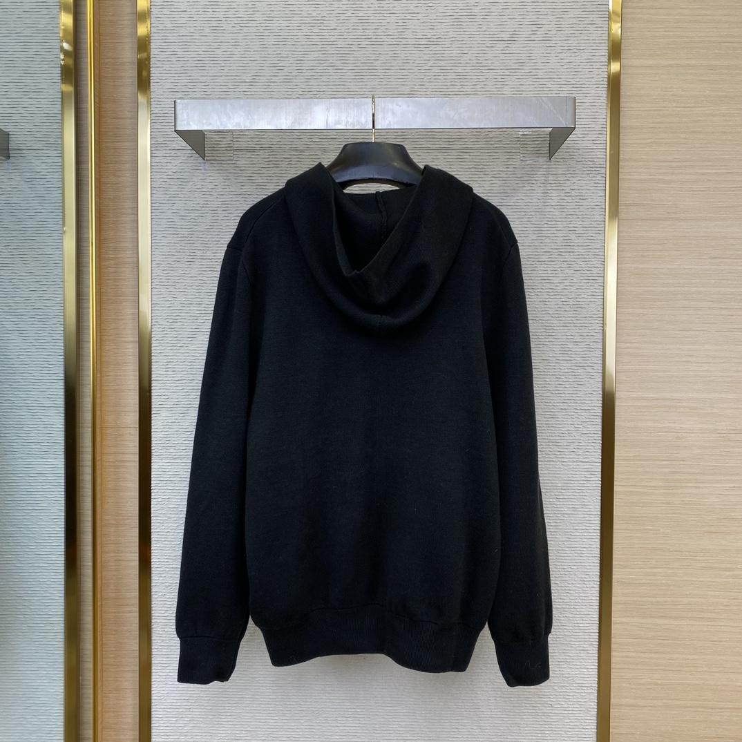 Christian Dior Couture Hooded Sweatshirt  - FashionPlug