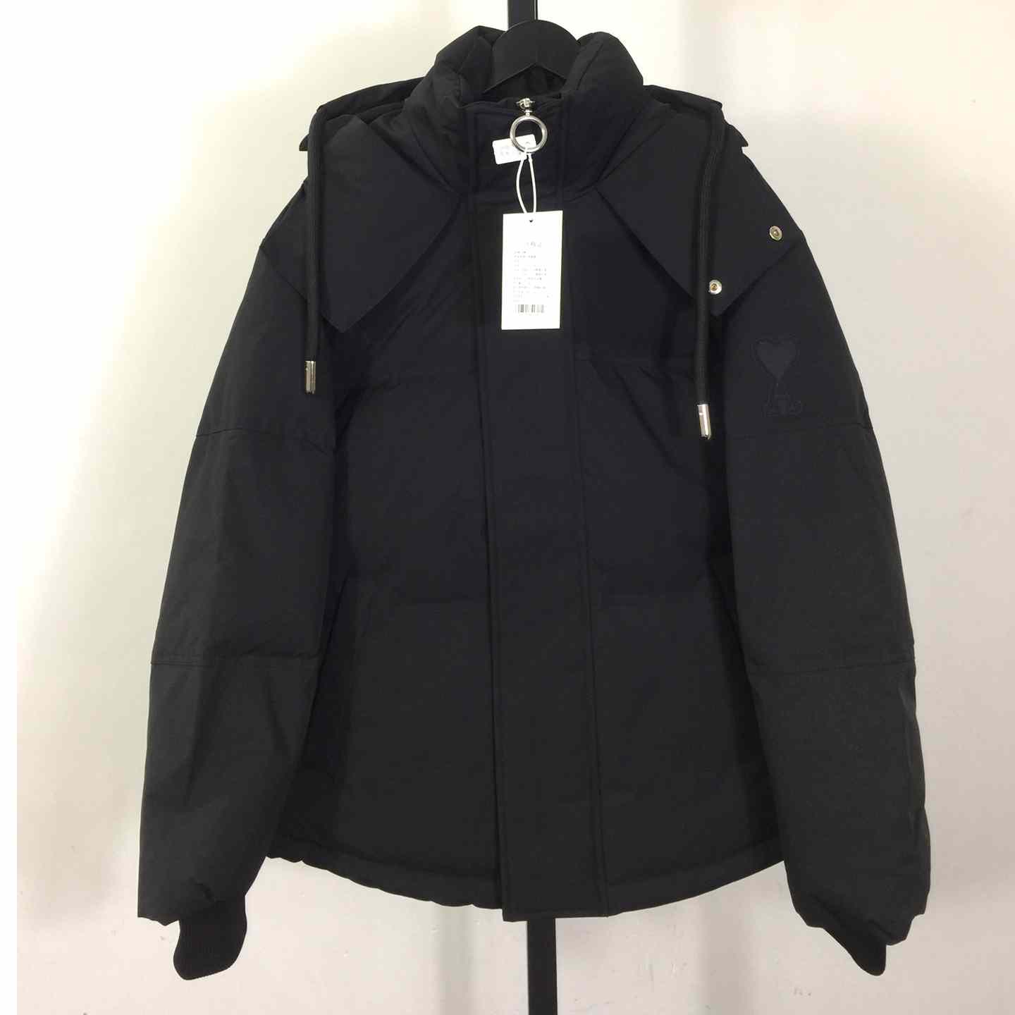 Ami De Coeur Patch Down Jacket - FashionPlug