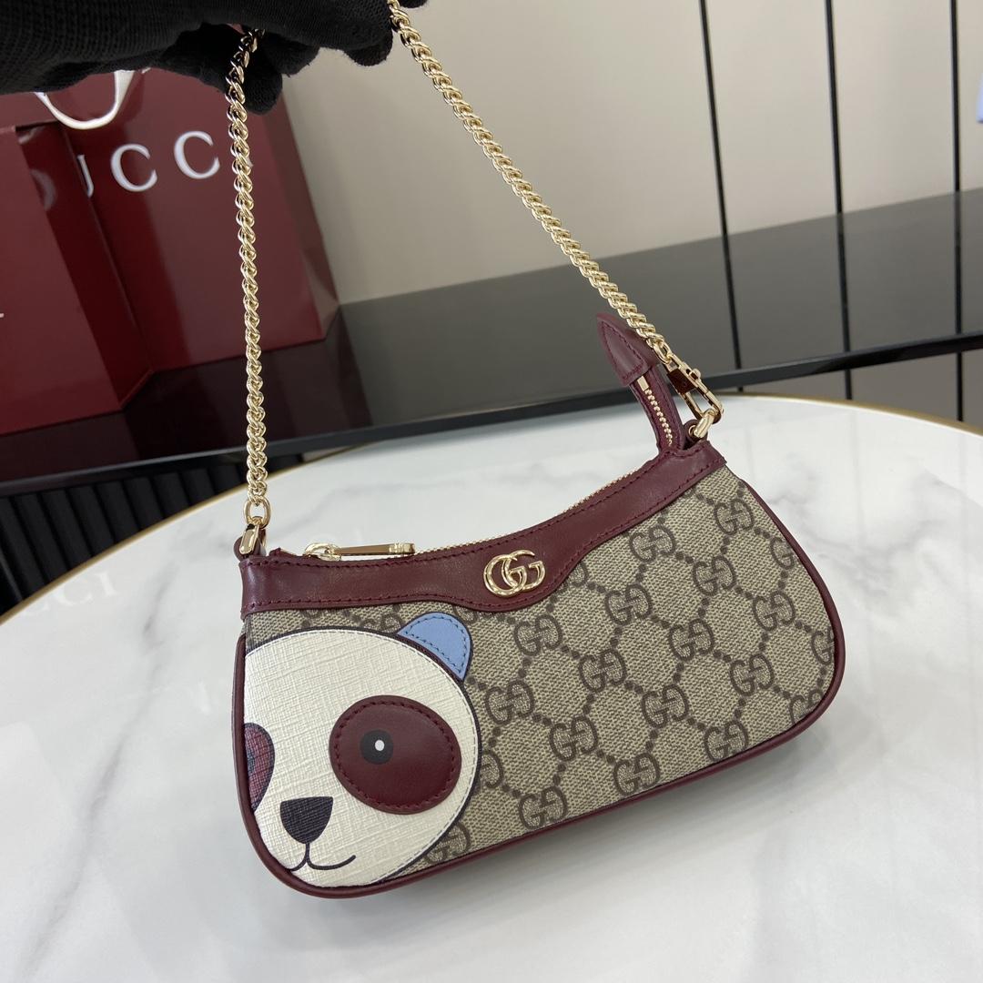 Gucci GG Mini Bag With Panda Detail - FashionPlug
