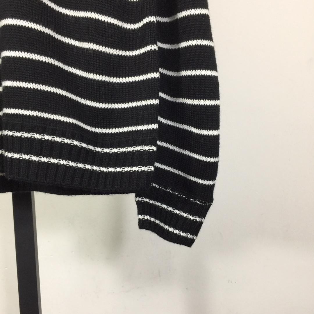 Prada Intarsia-logo Striped Cashmere Jumper - FashionPlug