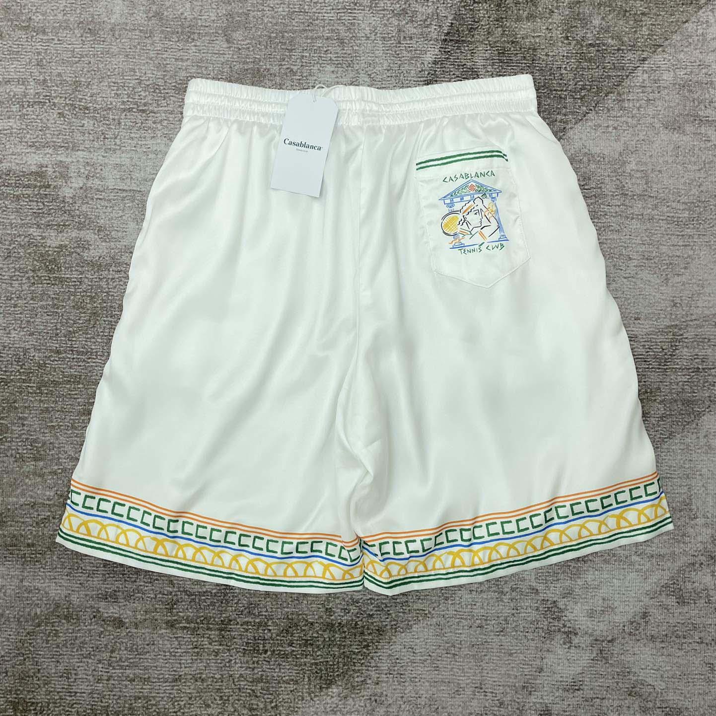 Casablanca Silk Bermuda Shorts   CA3515 - FashionPlug