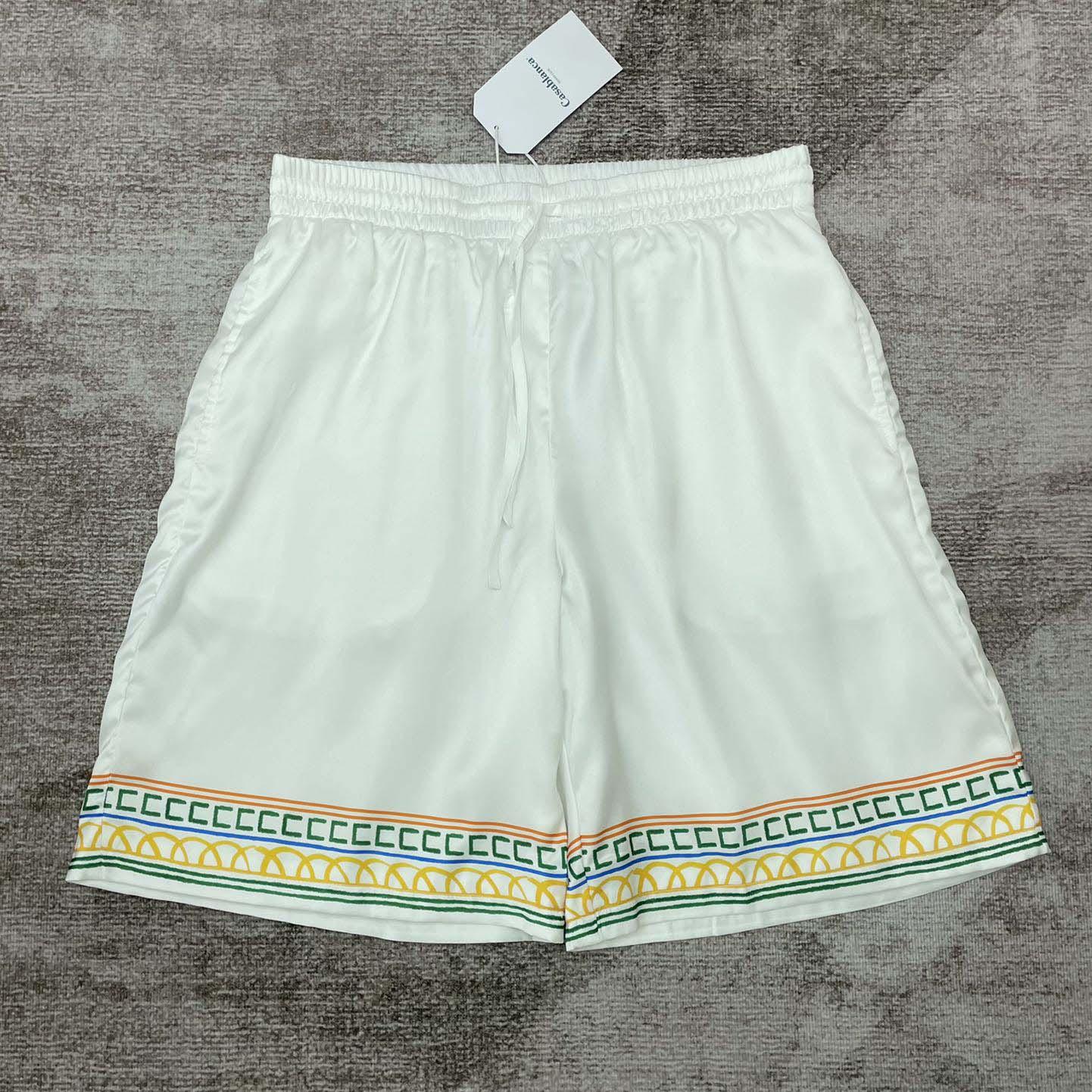 Casablanca Silk Bermuda Shorts   CA3515 - FashionPlug