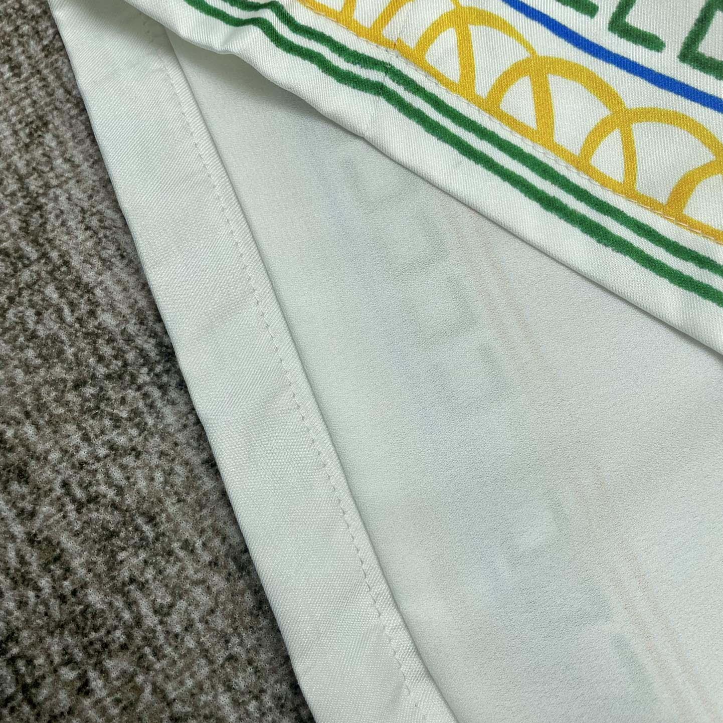 Casablanca Silk Bermuda Shorts   CA3515 - FashionPlug