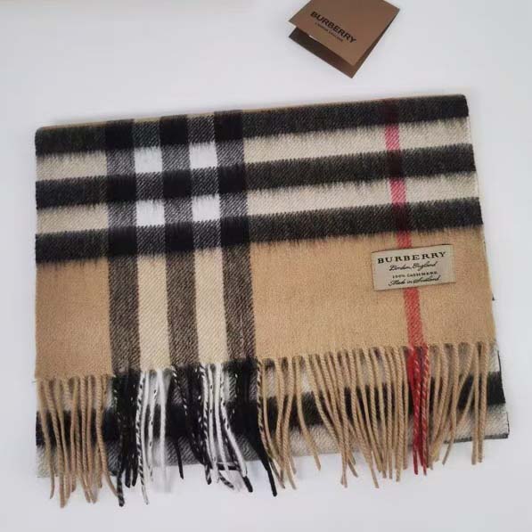 Burberry Check Cashmere Scarf - FashionPlug