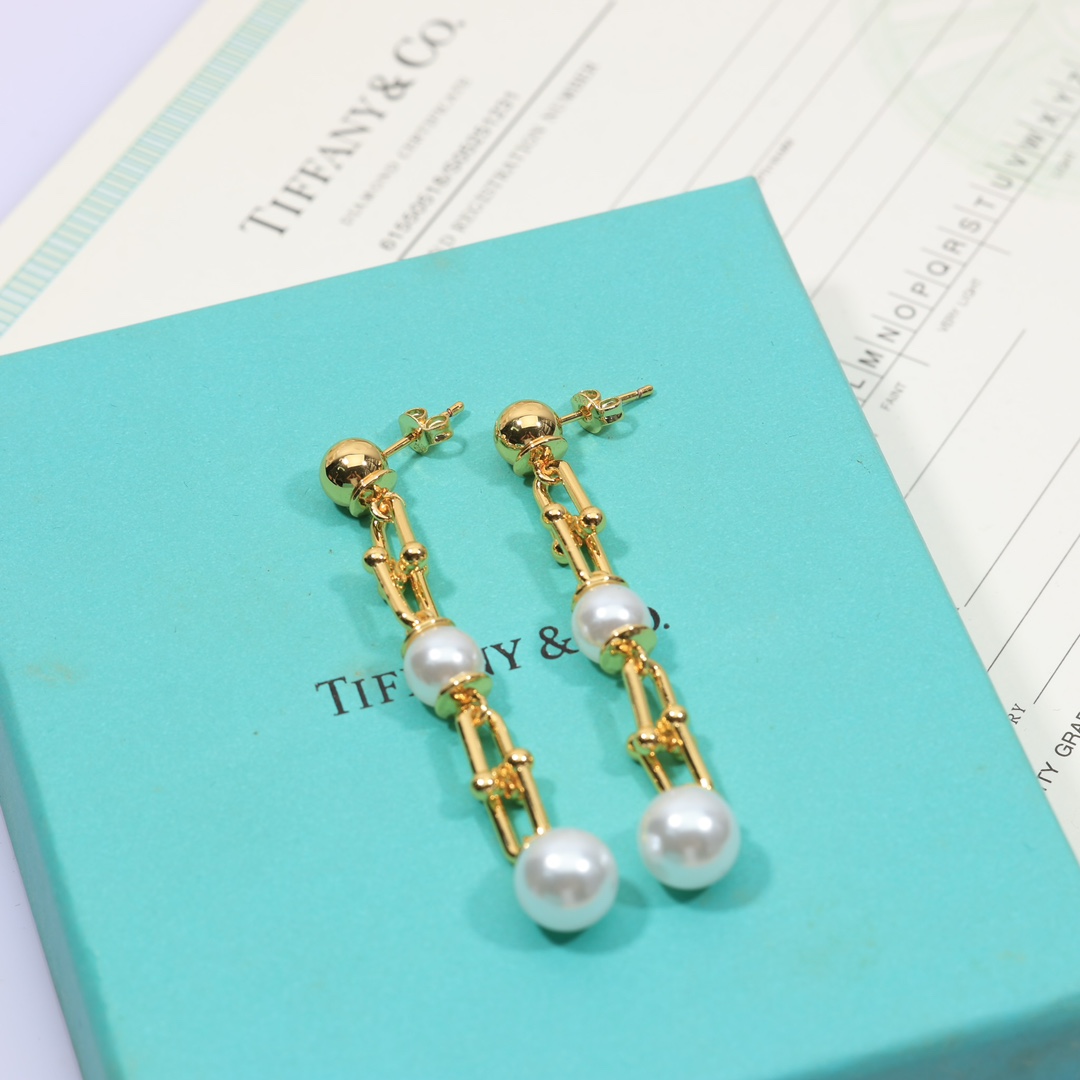 Tiffany & Co. Triple Drop Link Earrings - FashionPlug