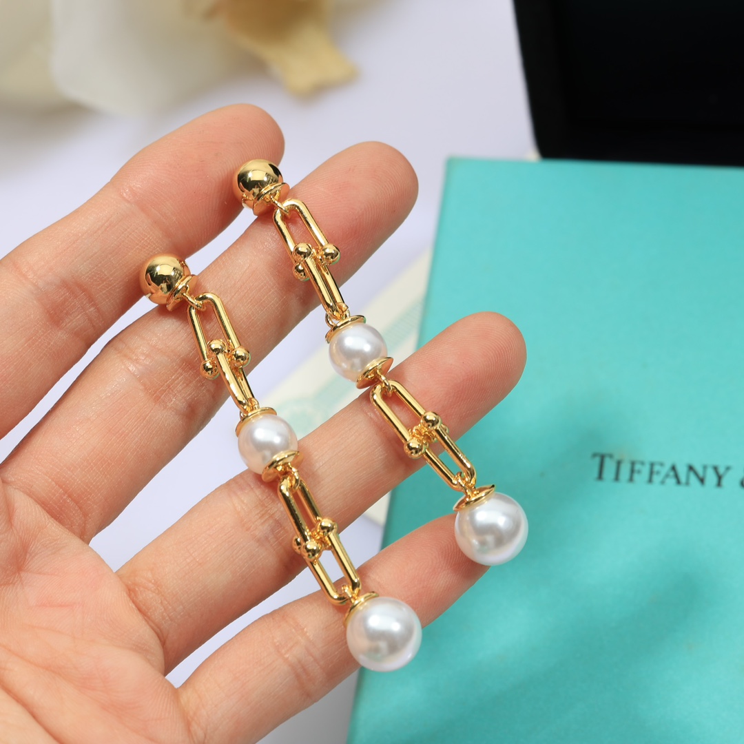 Tiffany & Co. Triple Drop Link Earrings - FashionPlug