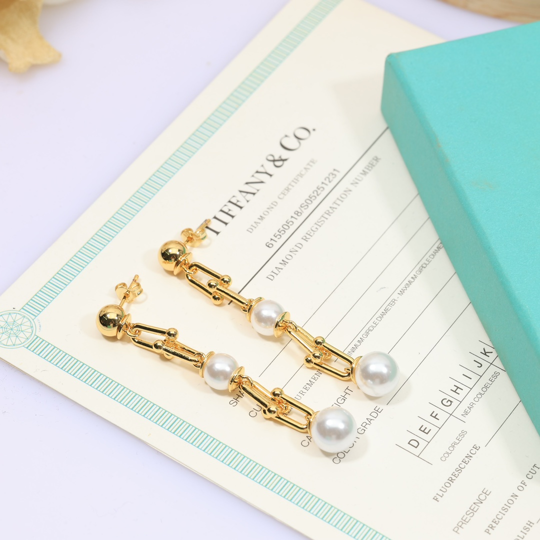 Tiffany & Co. Triple Drop Link Earrings - FashionPlug